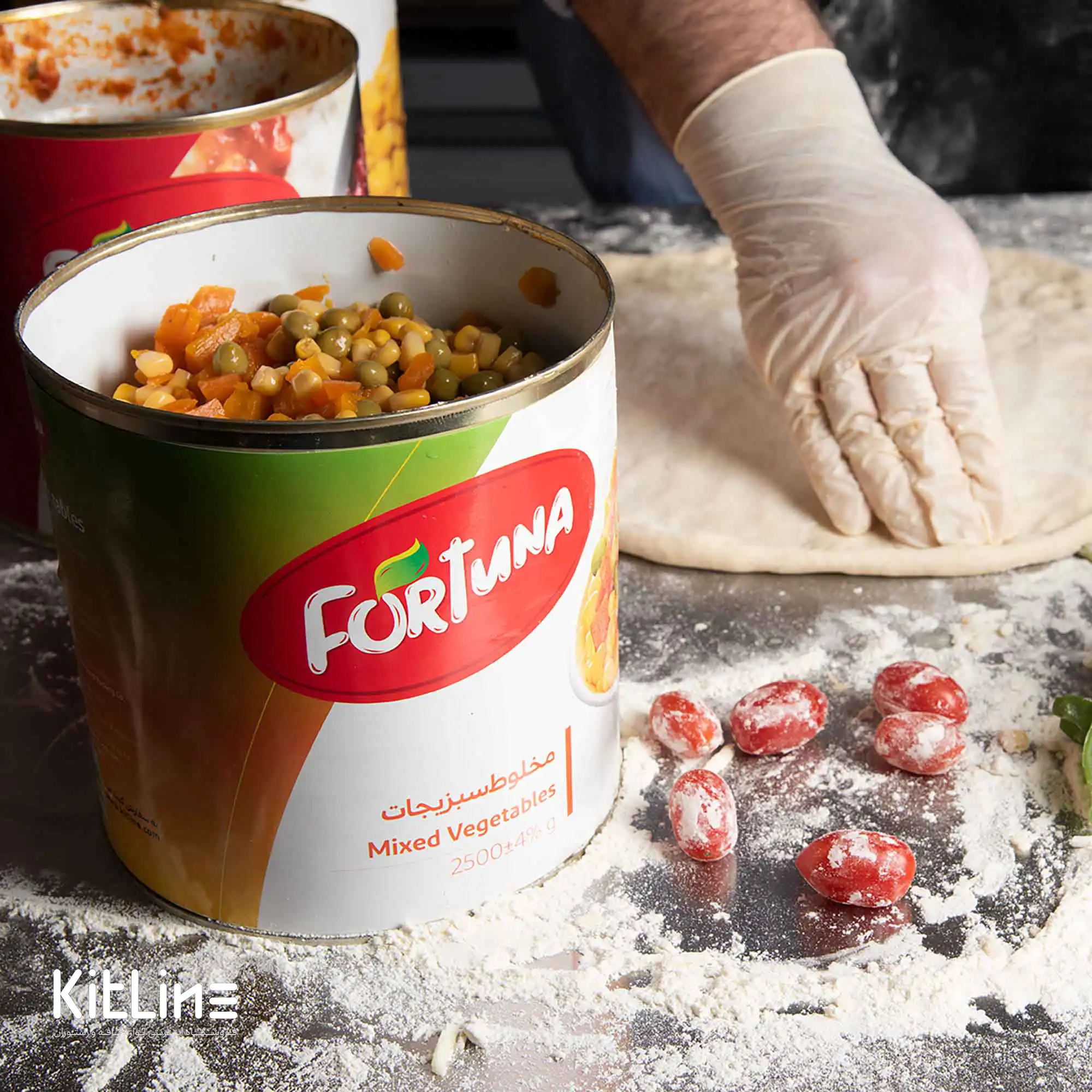 کنسرو مخلوط سبزیجات فورتونا ۲/۵ کیلوگرمی - تصویر 7