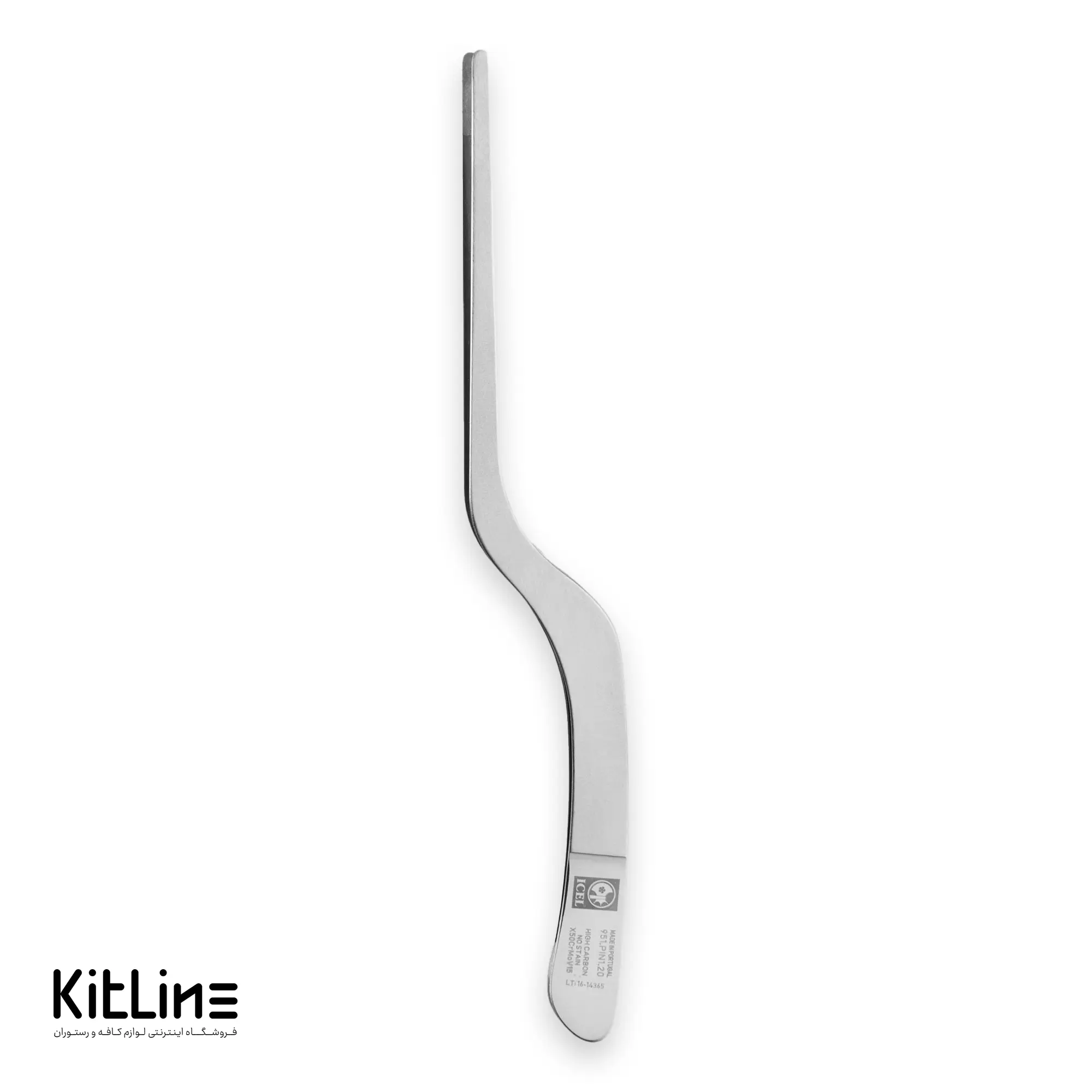 انبر تزئین غذا  استیل ۲۰ سانتیمتری ایسل