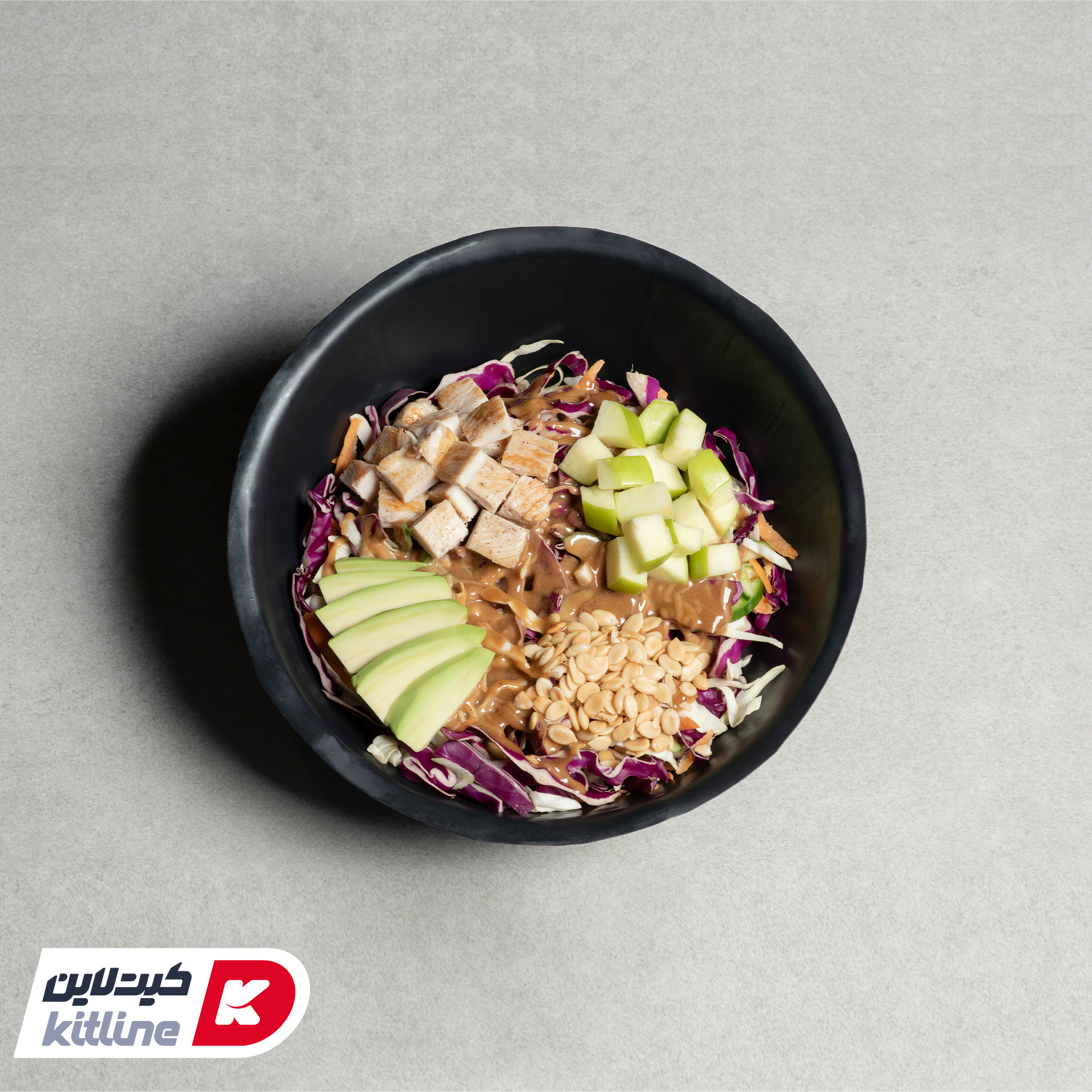 ظرف سالاد یکبار مصرف ۱۰۰۰ میلی لیتری مشکی همراه درب (کارتن ۲۰۰ عددی) - تصویر 4