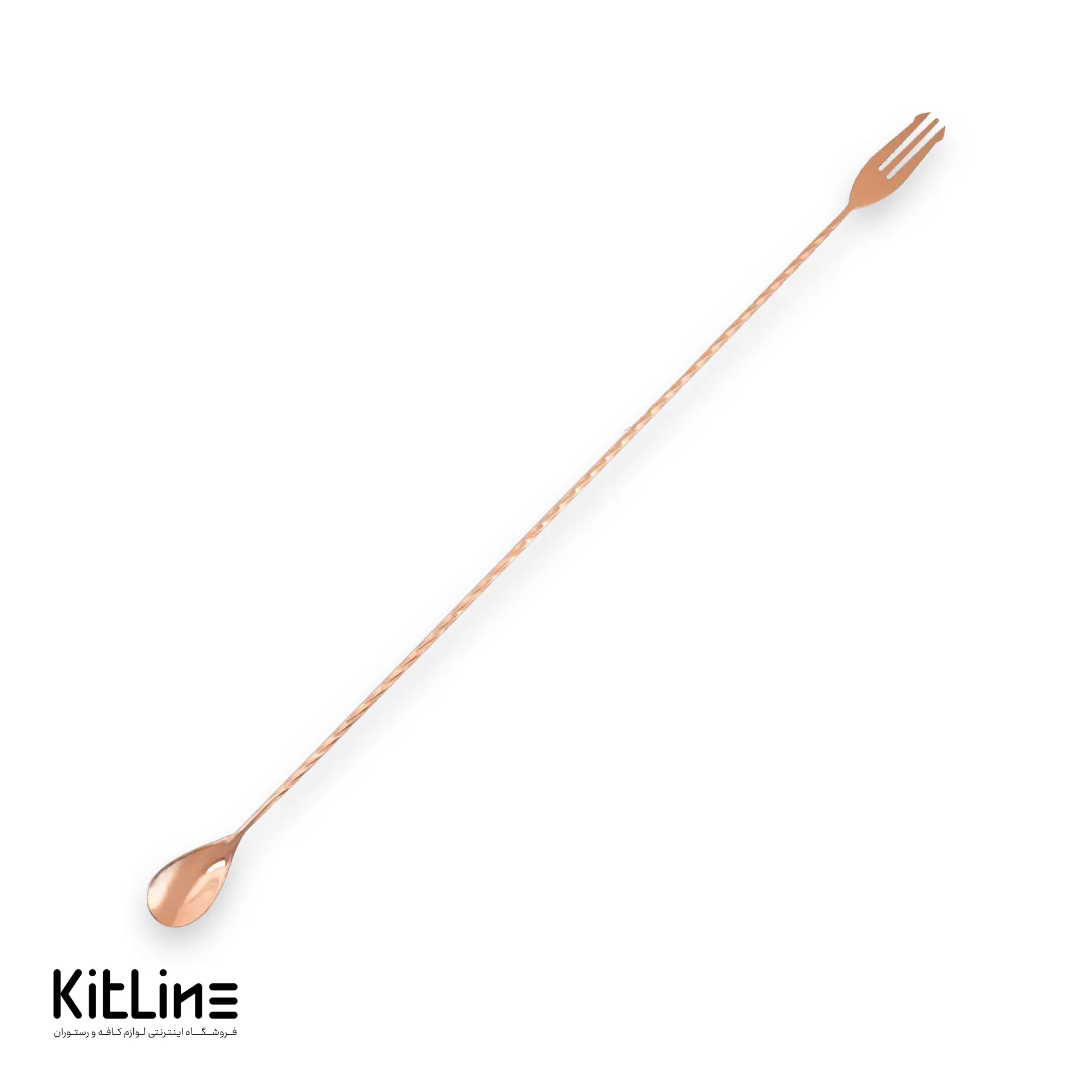 بار اسپون ته چنگالی ۵۰ سانتیمتری رز گلد