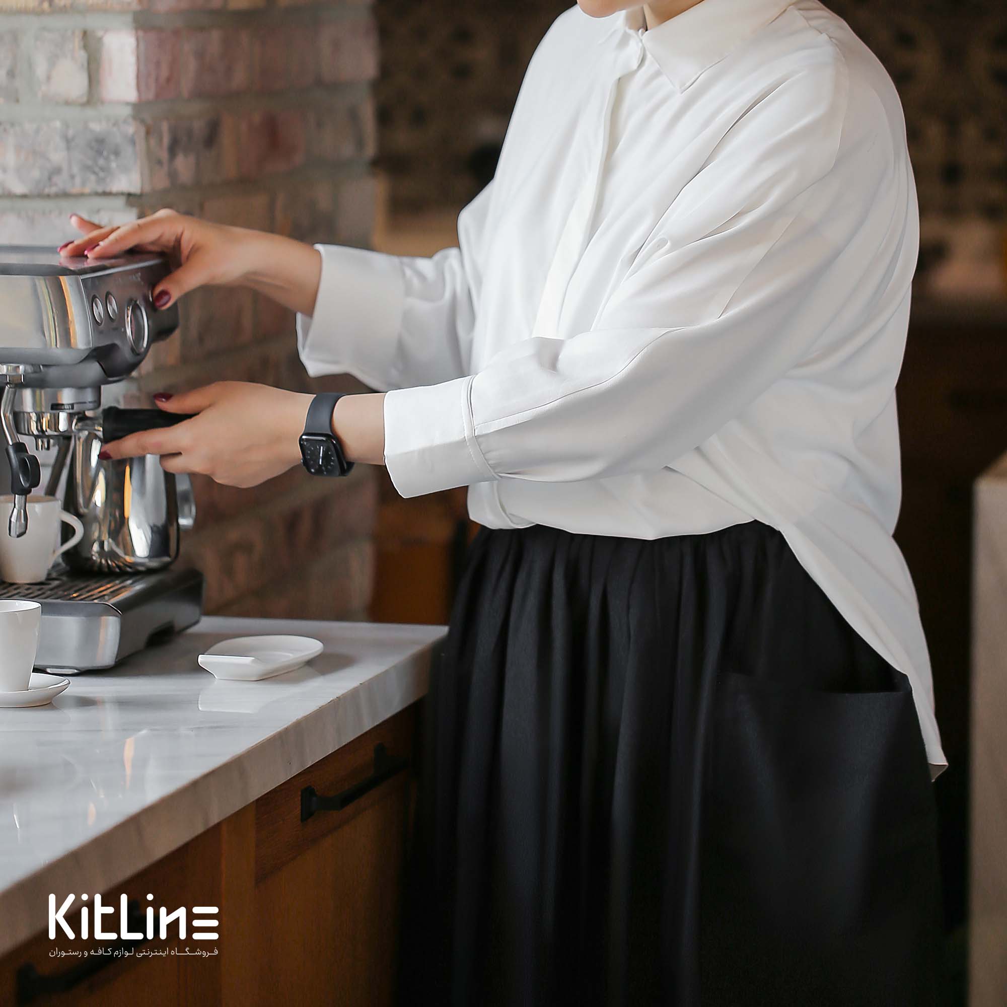 دامن دو جیب مشکی - تصویر 4