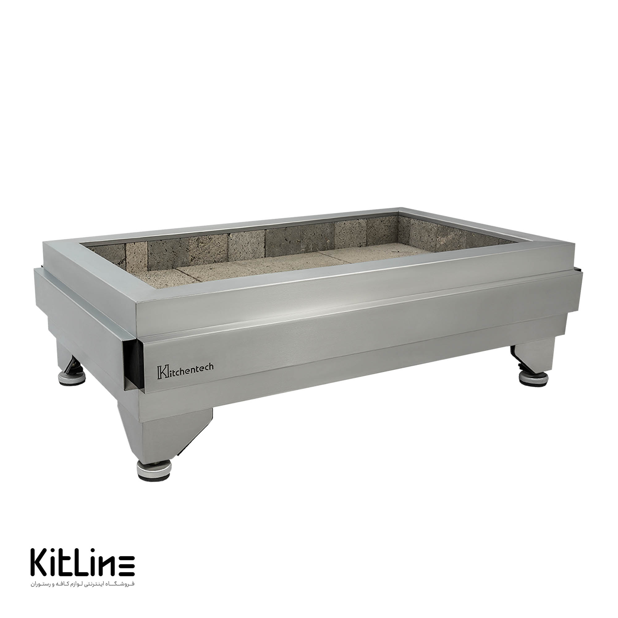 منقل ذغالی رومیزی ۱ متری سه جداره کیچن تک (Kitchentech)