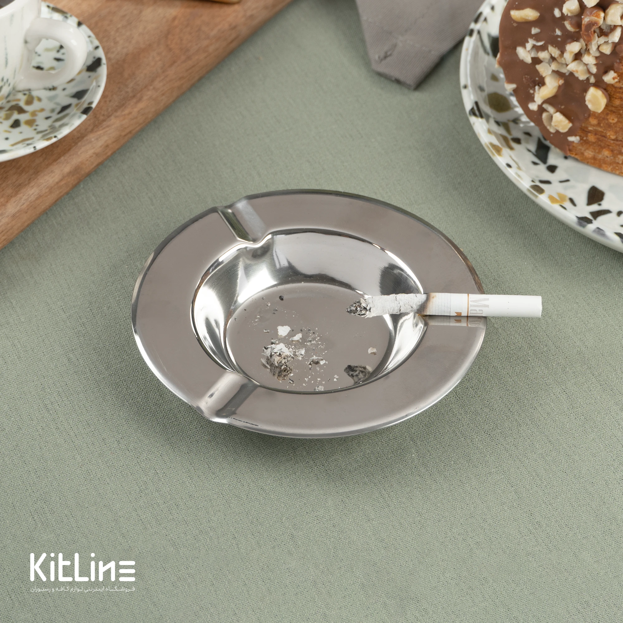 زیر سیگاری استیل ۱۲.۵ سانتیمتری - تصویر 5