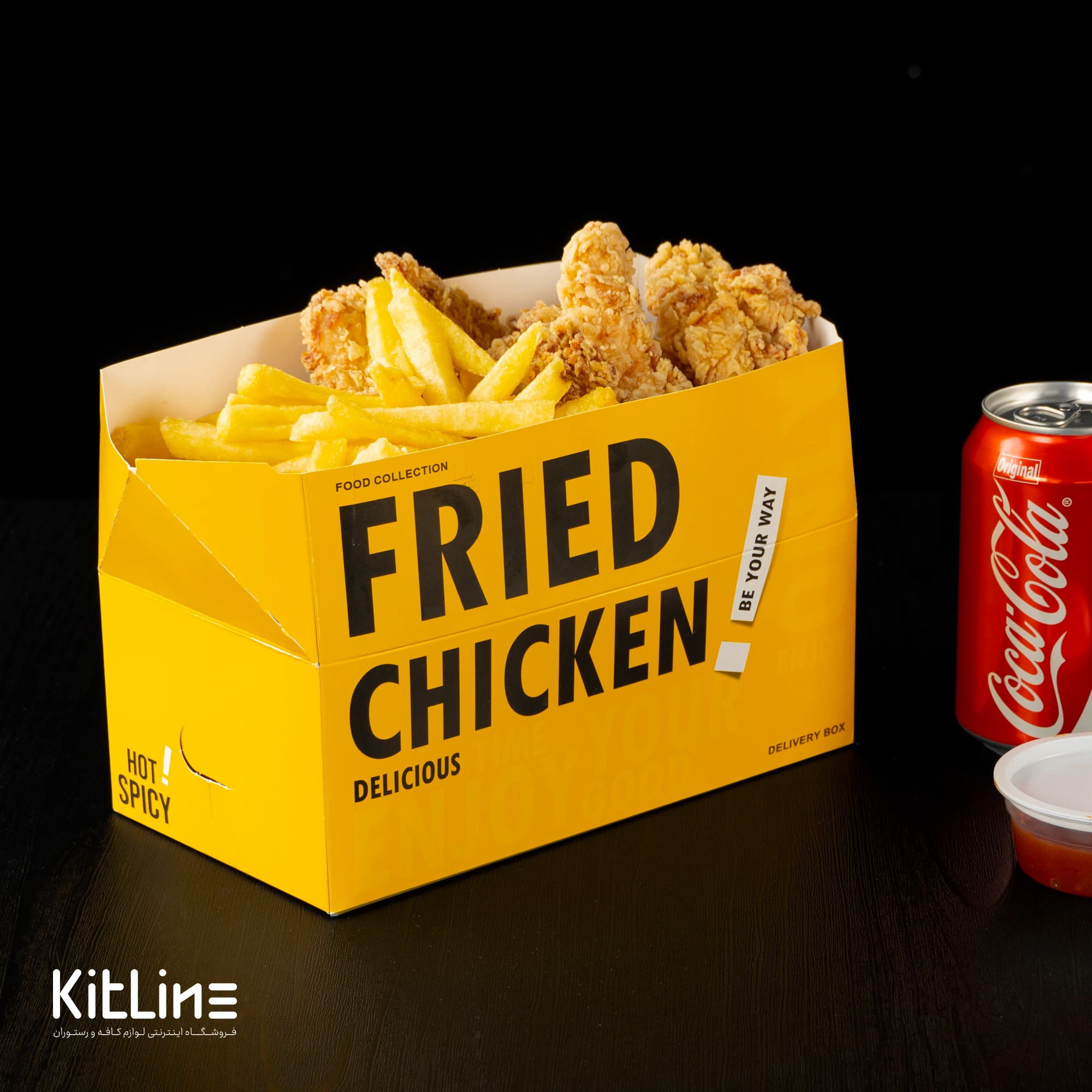 جعبه سوخاری یکبار مصرف ايندربرد ۱۱×۲۱ سانتیمتری زرد (کارتن ۳۰۰ عددی) - تصویر 5