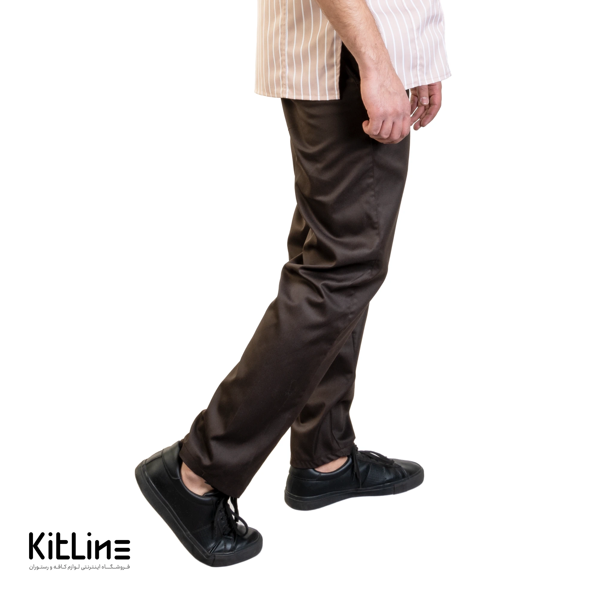 شلوار کمر کش قهوه ای - تصویر 6