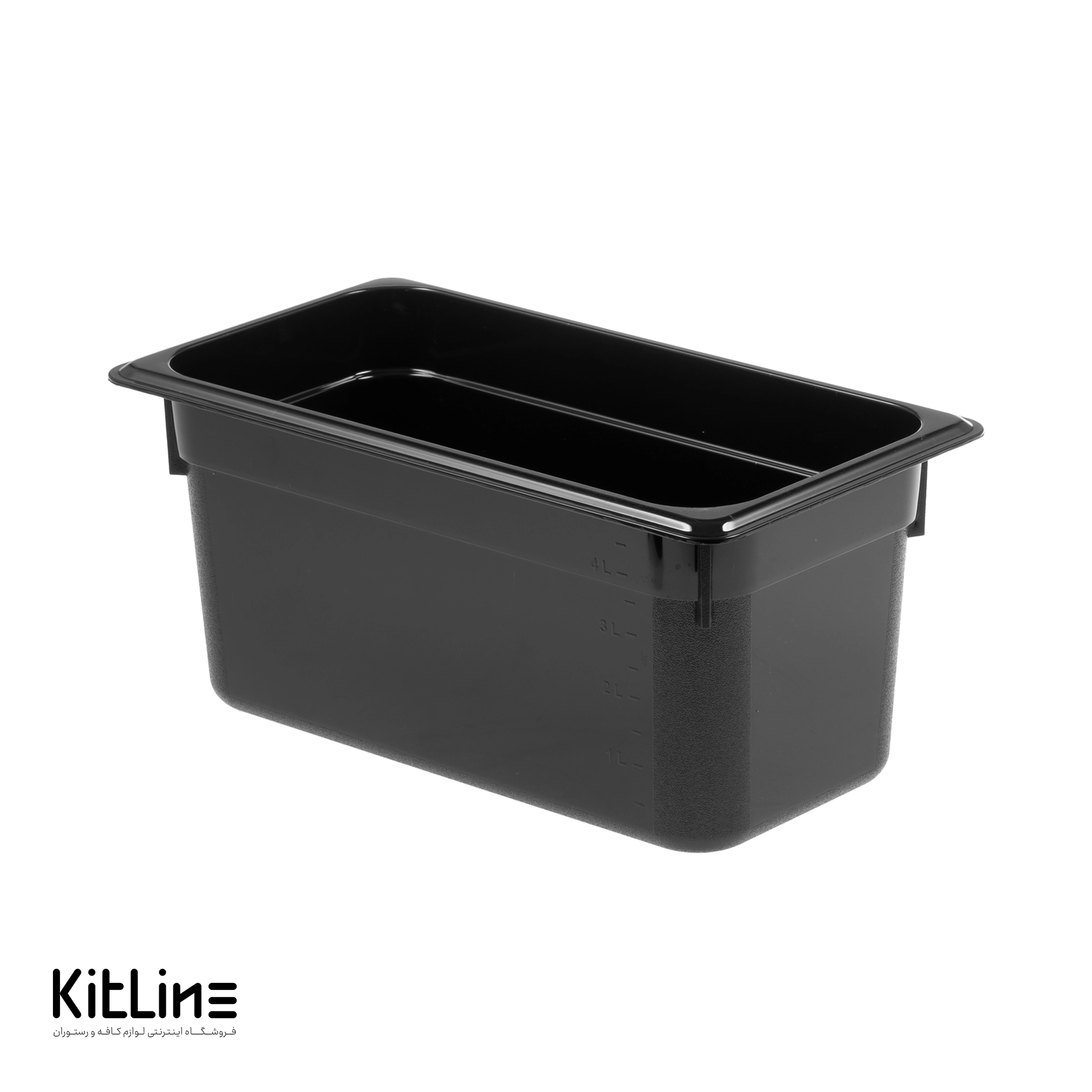 بن ماری ۱/۳ پلی کربنات عمق ۱۵ مشکی بدون درب