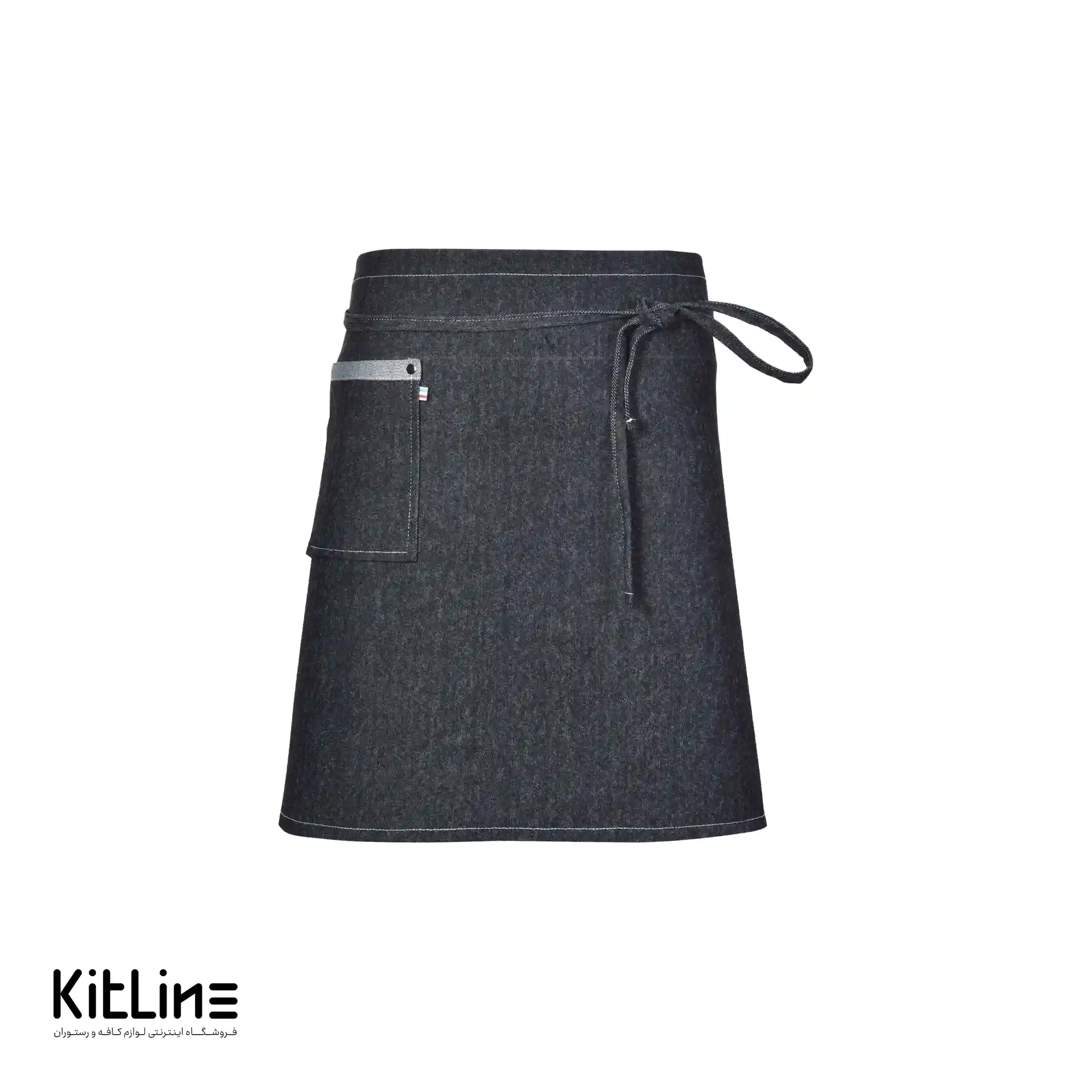 نیم پیشبند جین تک جیب کیوان - تصویر 2