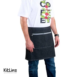 نیم پیشبند جین ۲ جیب کیوان