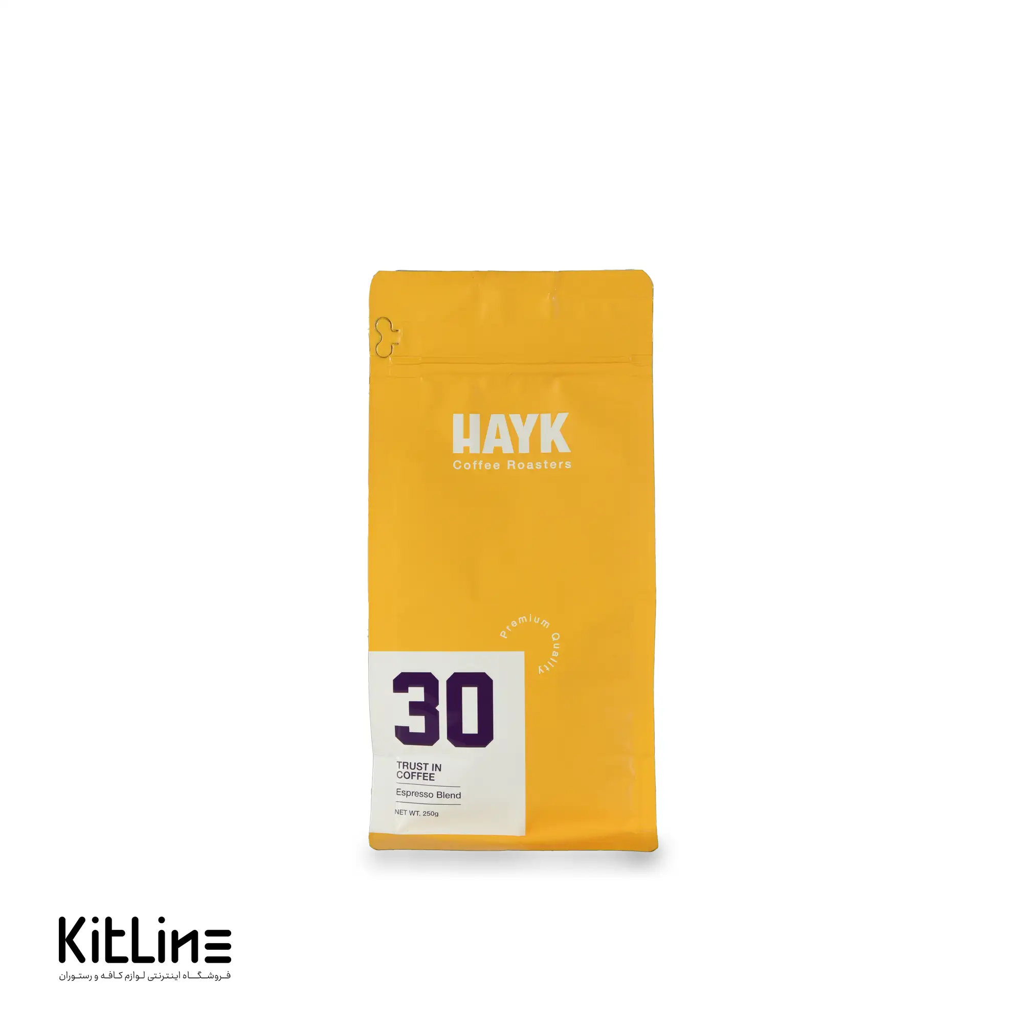 دانه قهوه ۴۰٪ عربیکا ۶۰٪ روبوستا ترکیب ۳۰ هايک ۲۵۰ گرمی