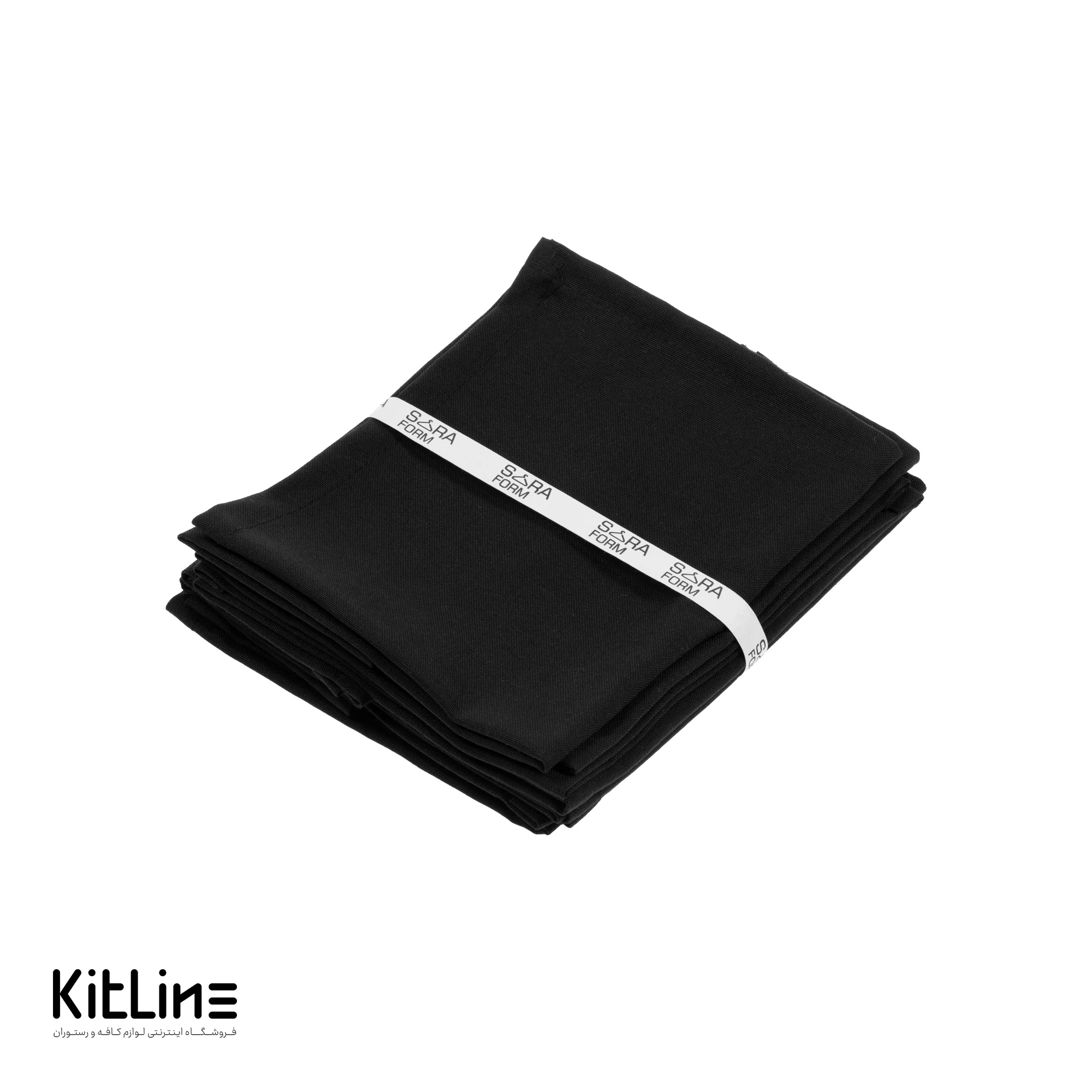 دستمال مشکی برند سارا فرم (بسته ۶ عددی)