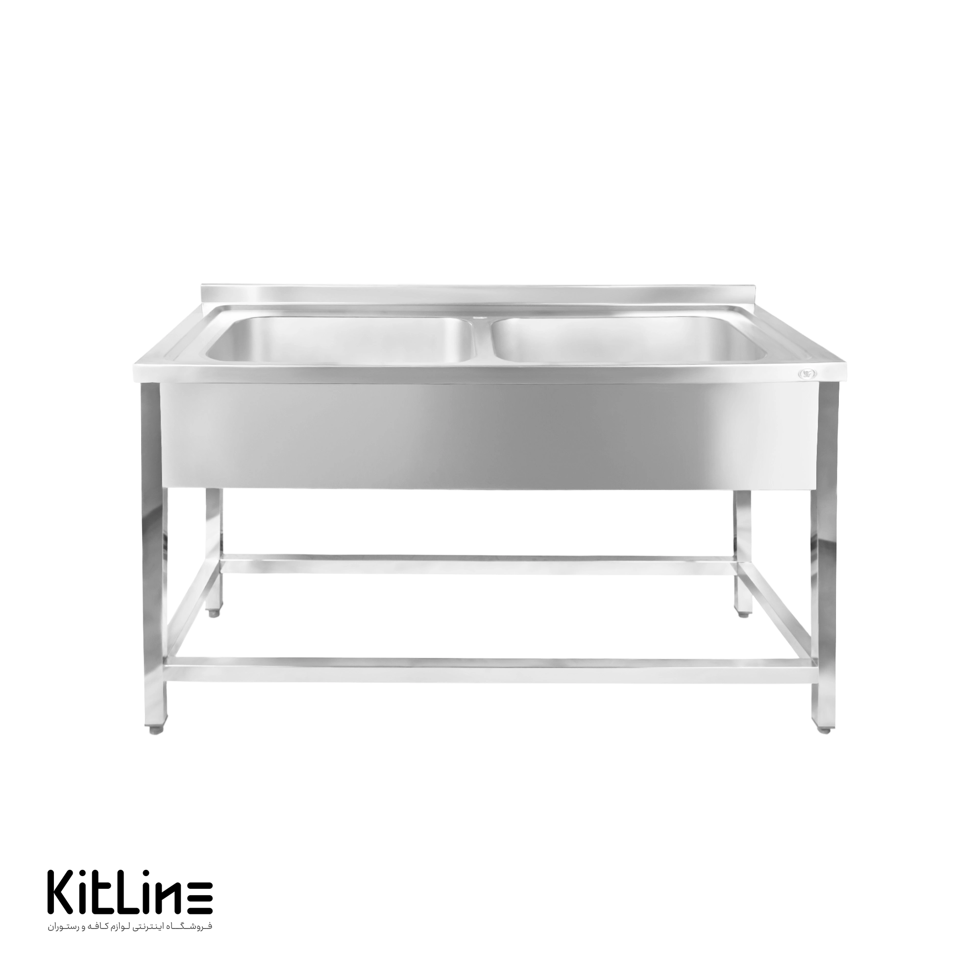 سینک دو لگن بدون سینی و بدون پاتروک ۶۵×۱۵۰ سانتیمتری