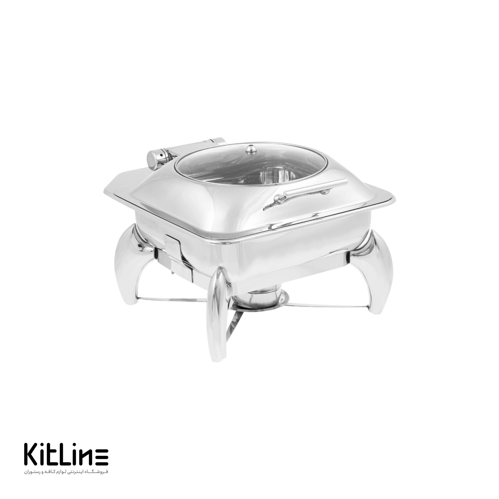 شفینگ دیش مربع استیل ۶ لیتری