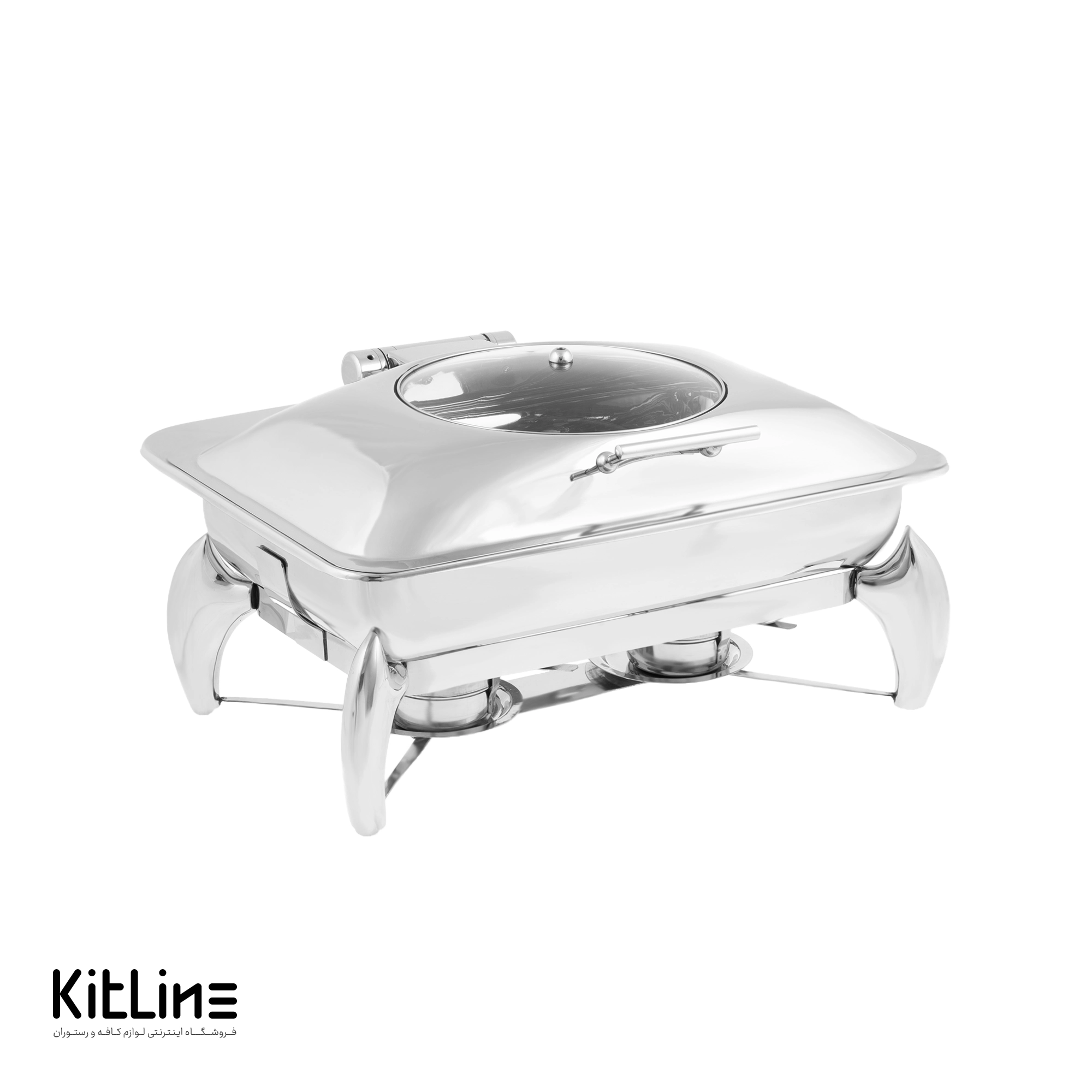 شفینگ دیش مستطیل استیل ۸ لیتری