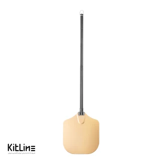 پارو پیتزا آلومینیومی مستطیل طلایی کف ۳۰ دسته تلسکوپی ۸۰ سانتی بست