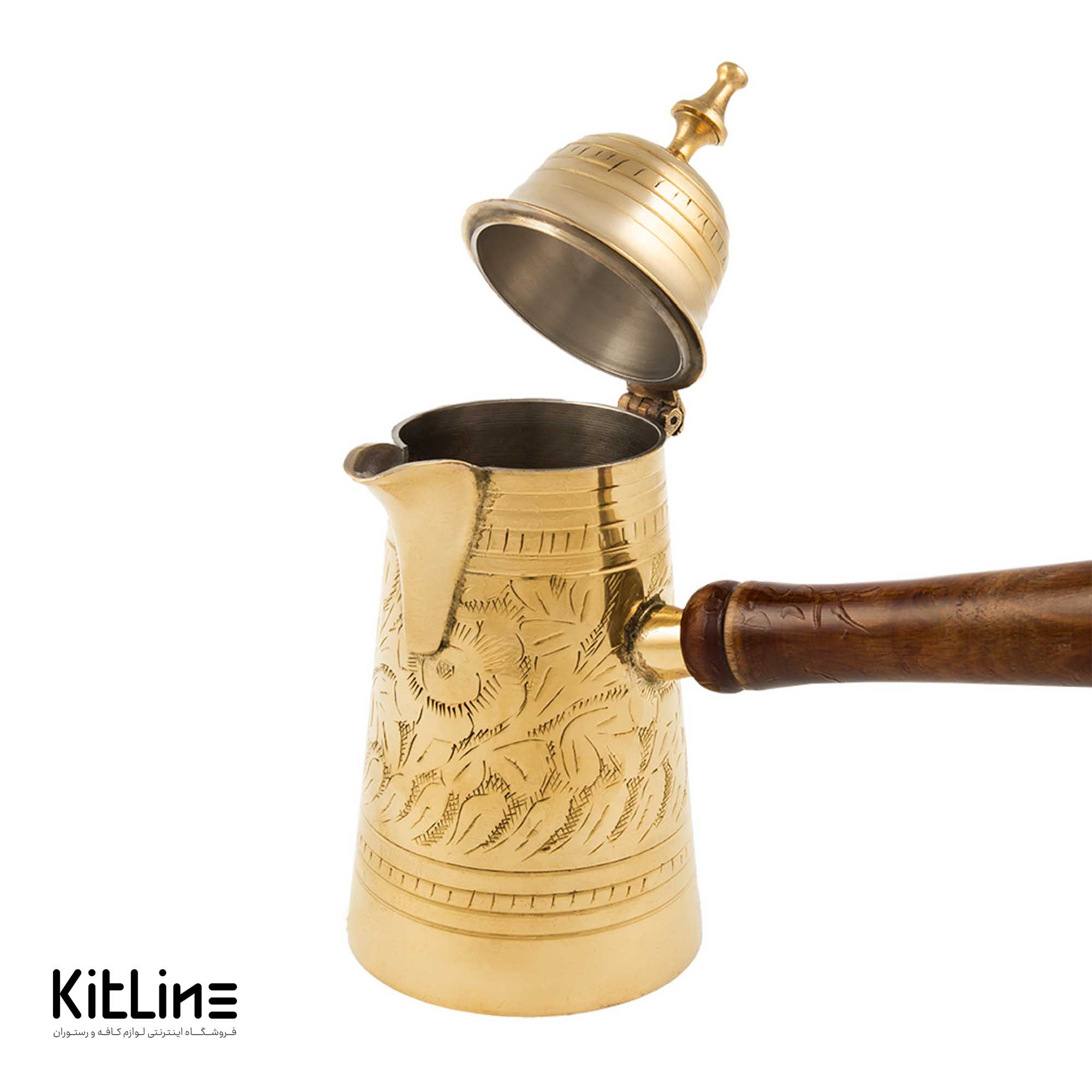 قهوه جوش (دله عربی) برنجی ۳ کاپ - تصویر 5