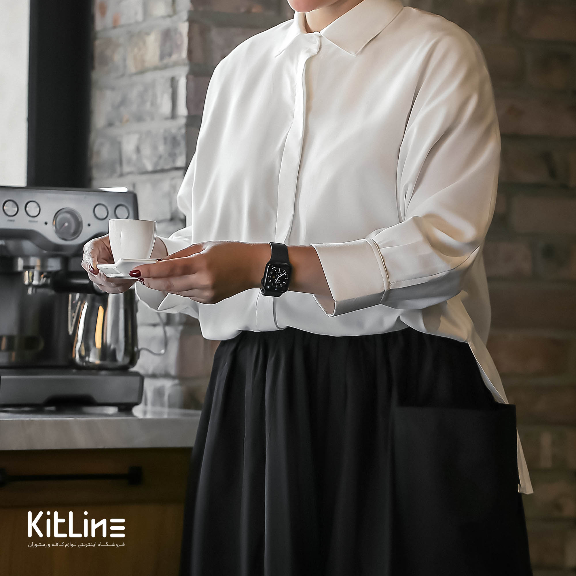 دامن دو جیب مشکی - تصویر 6