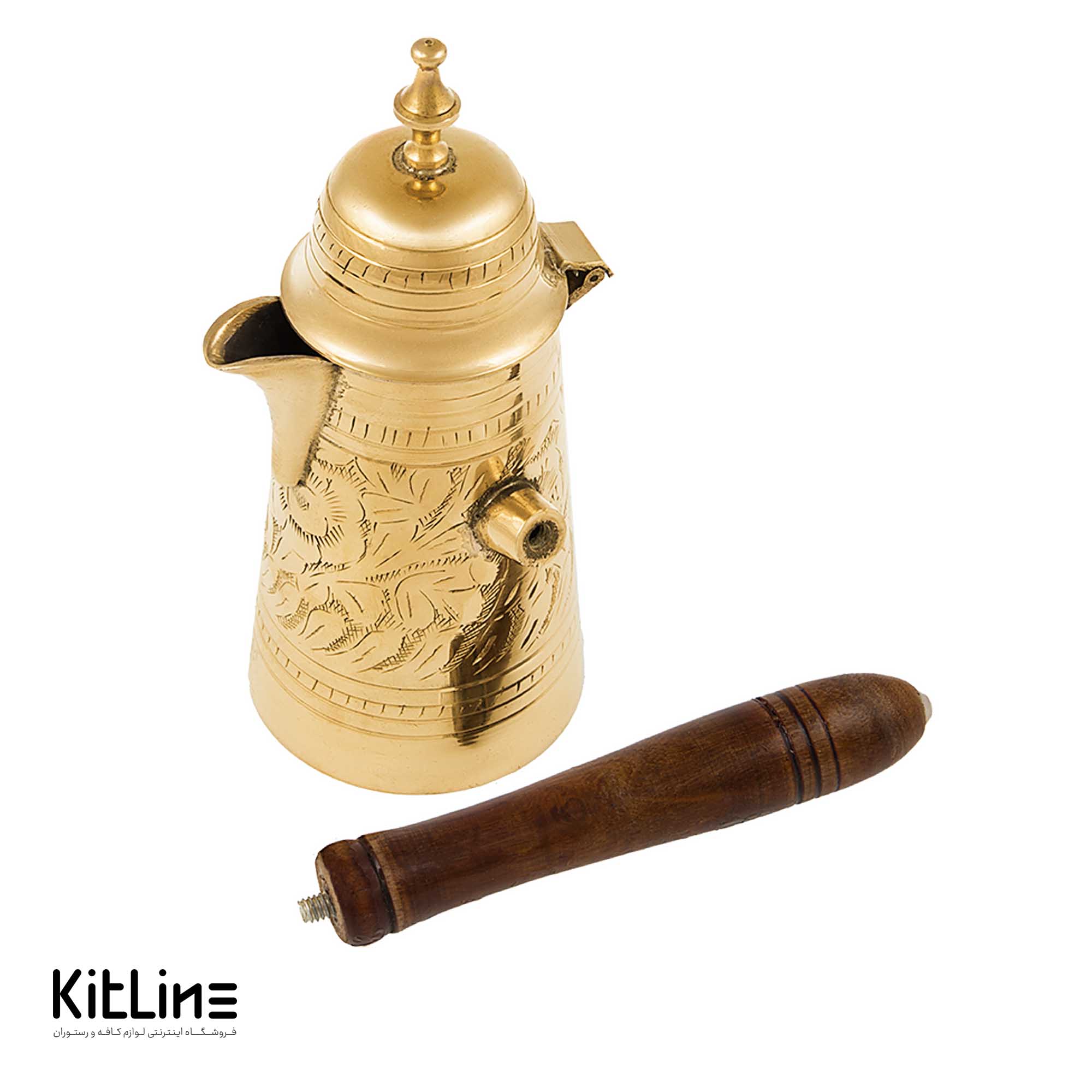 قهوه جوش (دله عربی) برنجی ۳ کاپ - تصویر 4