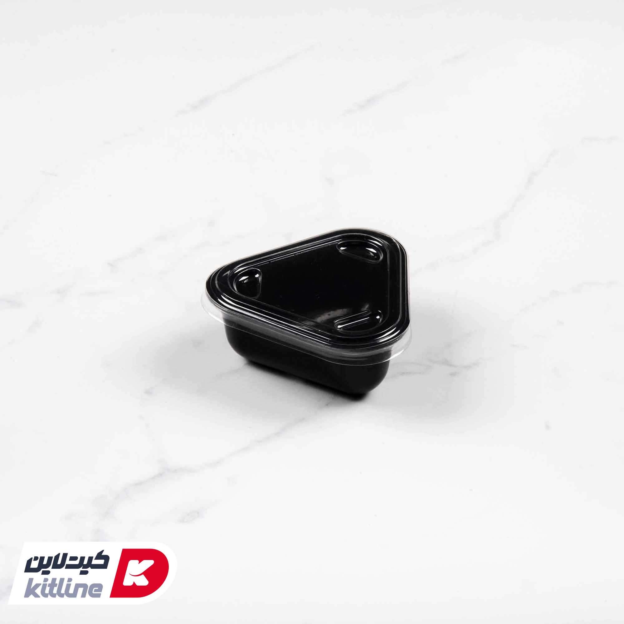 کاسه یکبار مصرف ۱۰۰۰ میلی لیتری مشکی همراه در و سس کاپ مثلثی(کارتن ۳۰۰ عددی) - تصویر 7