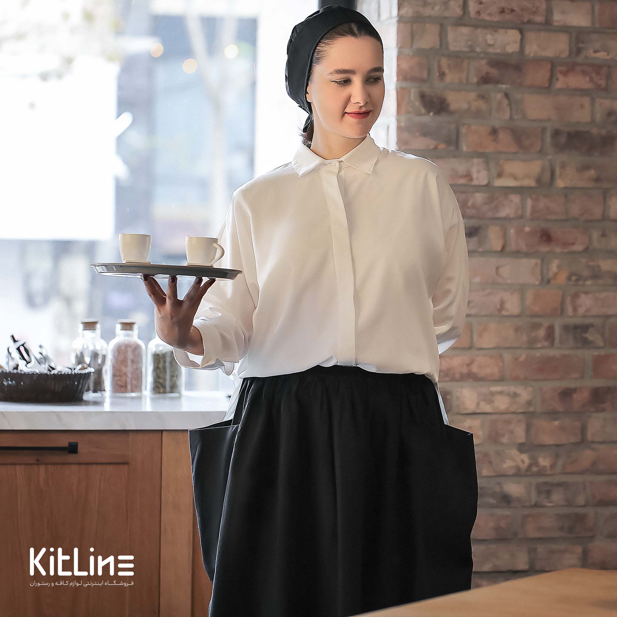 دامن دو جیب مشکی - تصویر 3