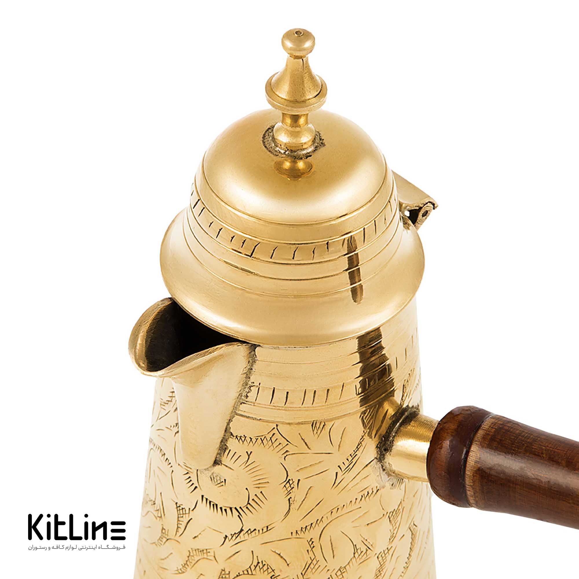 قهوه جوش (دله عربی) برنجی ۳ کاپ - تصویر 6