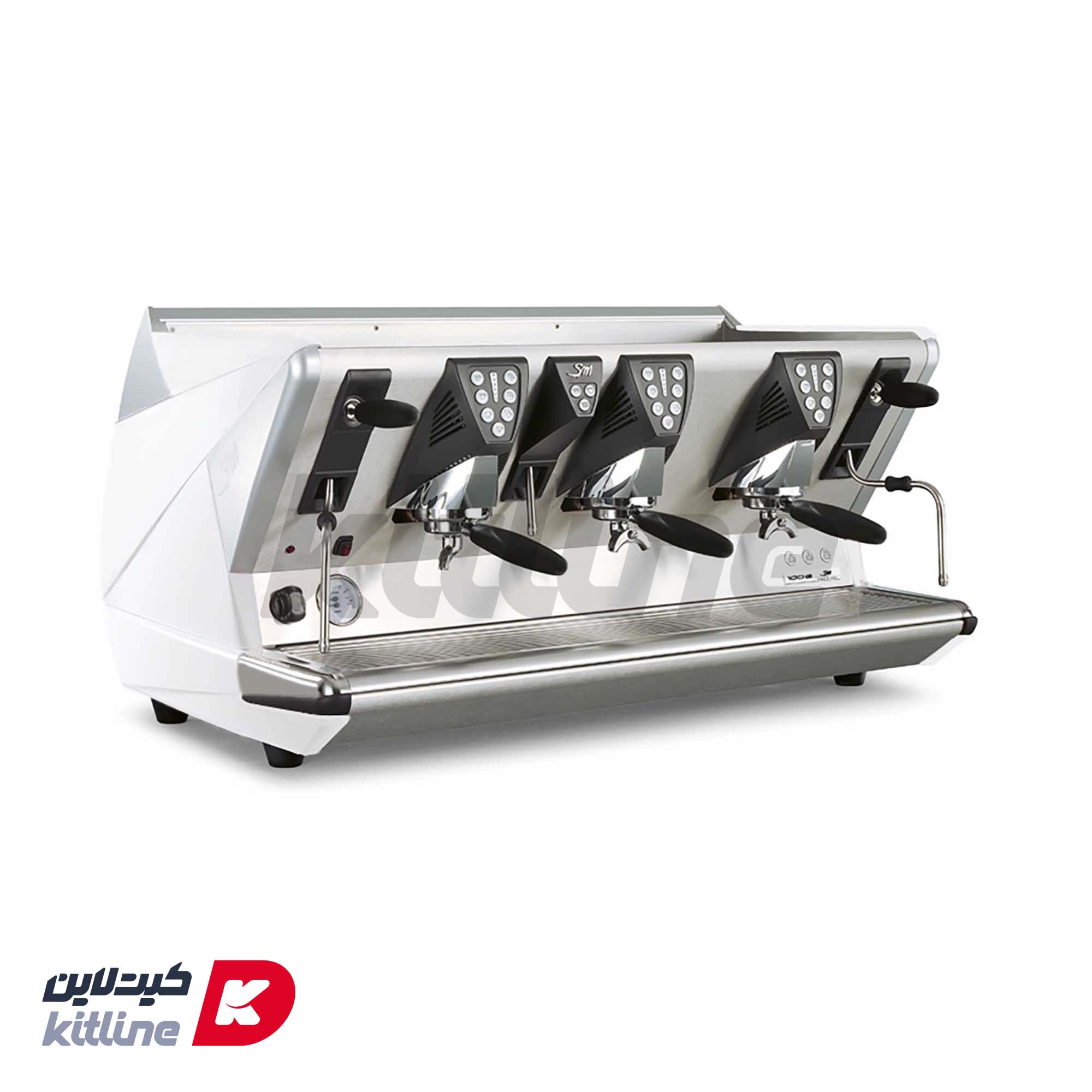 دستگاه قهوه سه گروپ اتوماتیک سن مارکو مدل 100E سفید