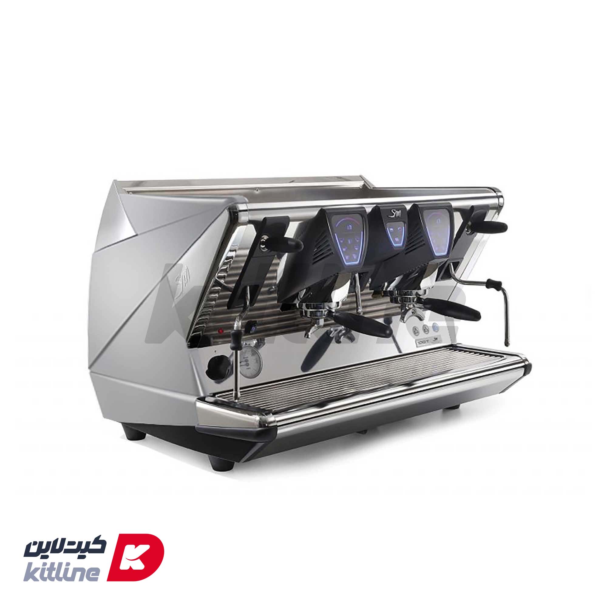 دستگاه قهوه دو گروپه اتوماتیک سن مارکو مدل 100T طوسی