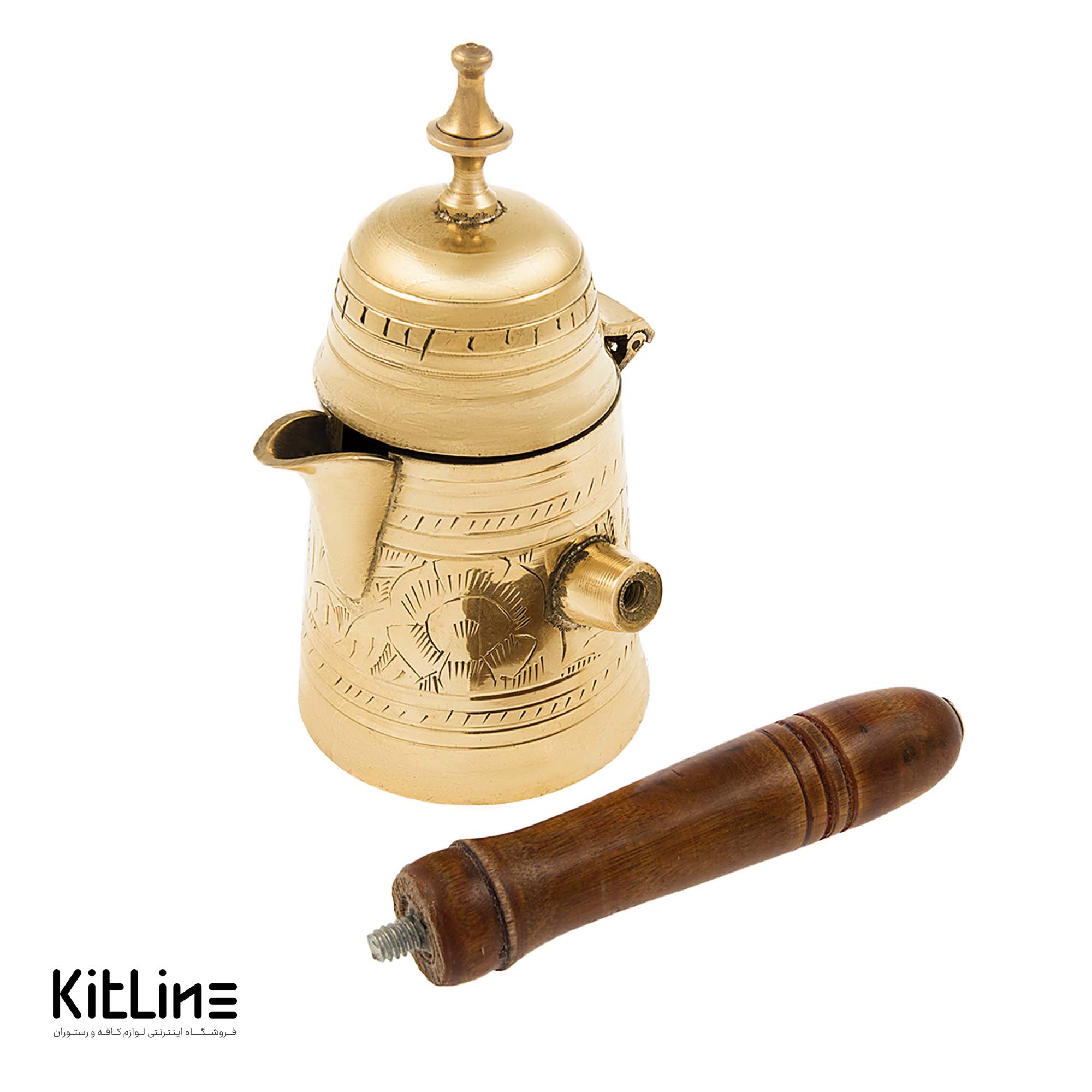 قهوه جوش (دله عربی) برنجی ۱ کاپ - تصویر 6