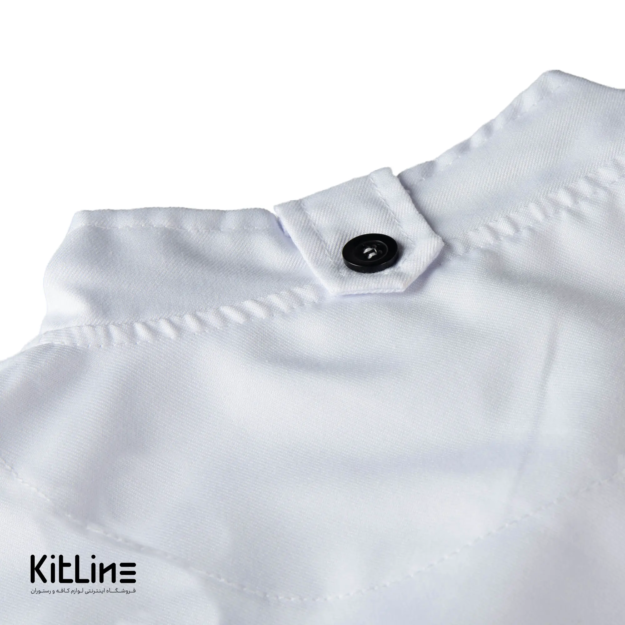 روپوش زیپی آستین کوتاه سفید مغزی پرچم سارا فرم - تصویر 3