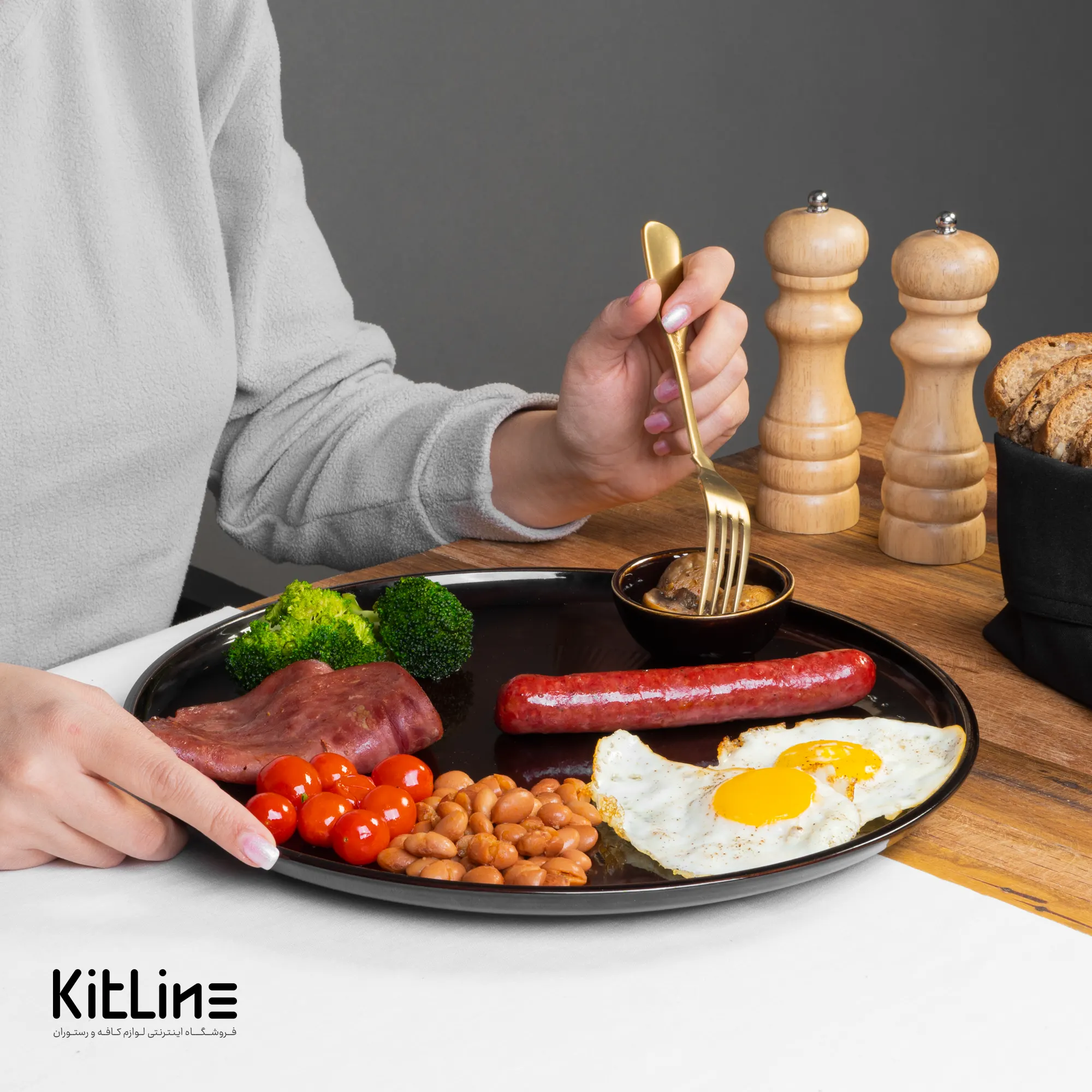 بشقاب تخت استون ور ۳۳ سانتیمتری کوبانو پلاس سوژیلیت - تصویر 4