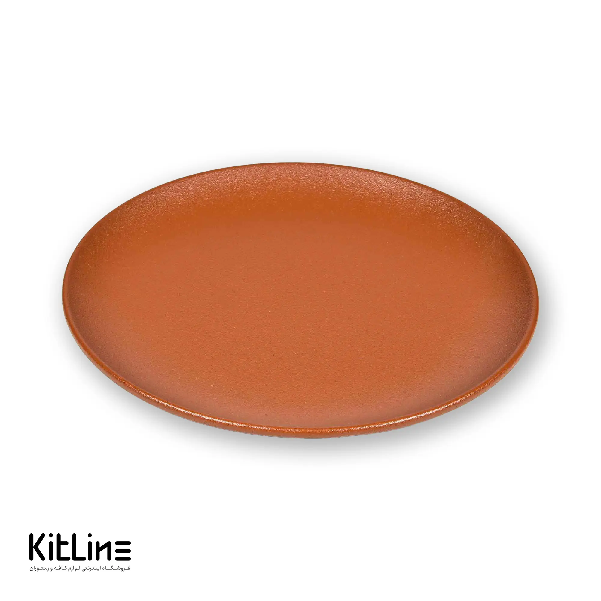 بشقاب پرسلین ۲۴ سانتیمتری فیوژن قهوه ای رک (RAK)