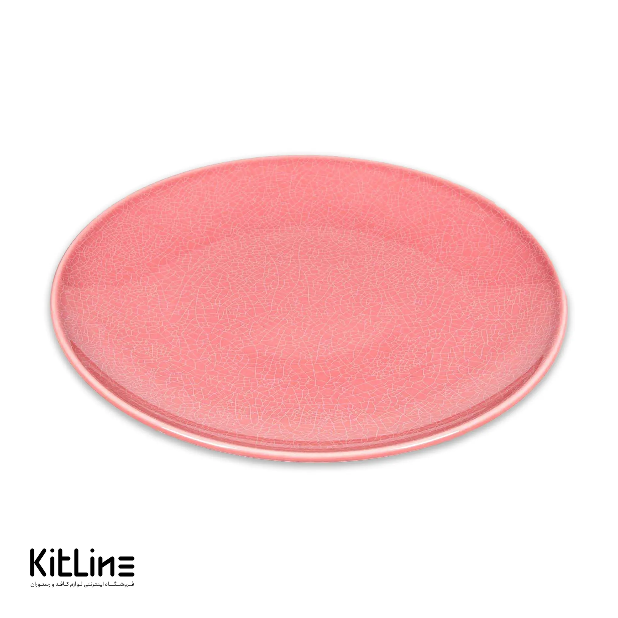 بشقاب پرسلین ۲۹ سانتیمتری وینتیج صورتی رک (RAK)