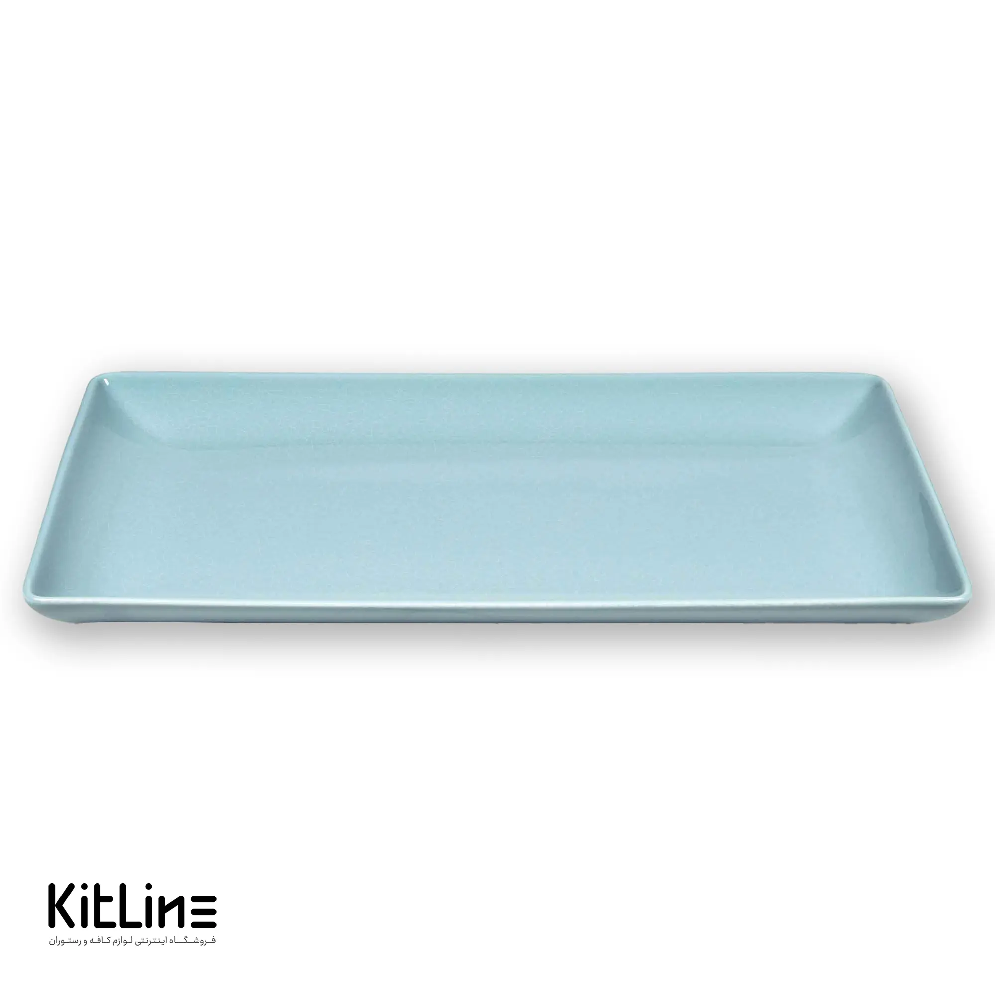 دیس پرسلین ۱۸×۳۳ سانتیمتری وینتیج آبی رک (RAK)