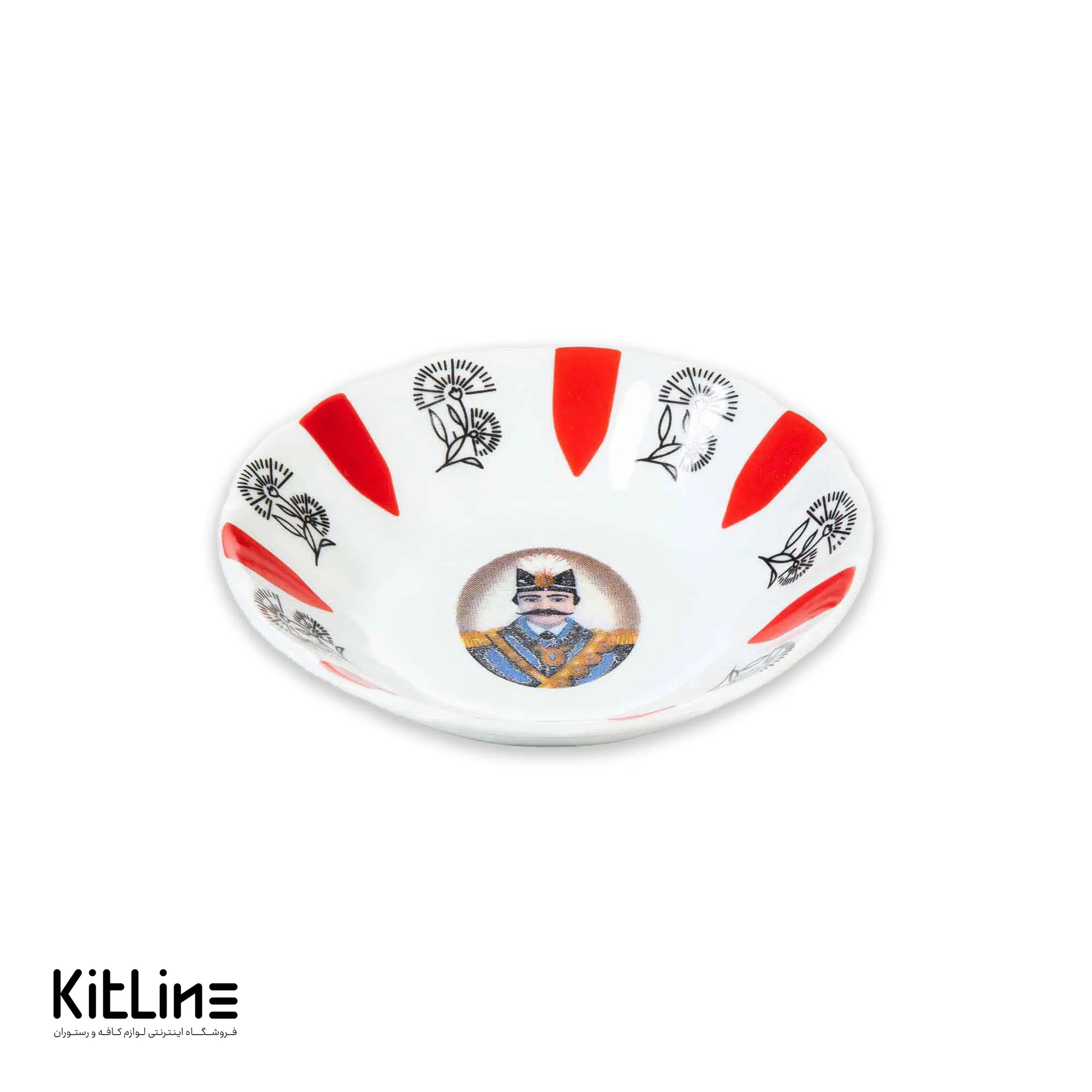 نعلبکی چینی ۱۱ سانتیمتری ناصری (ست ۶ عددی)