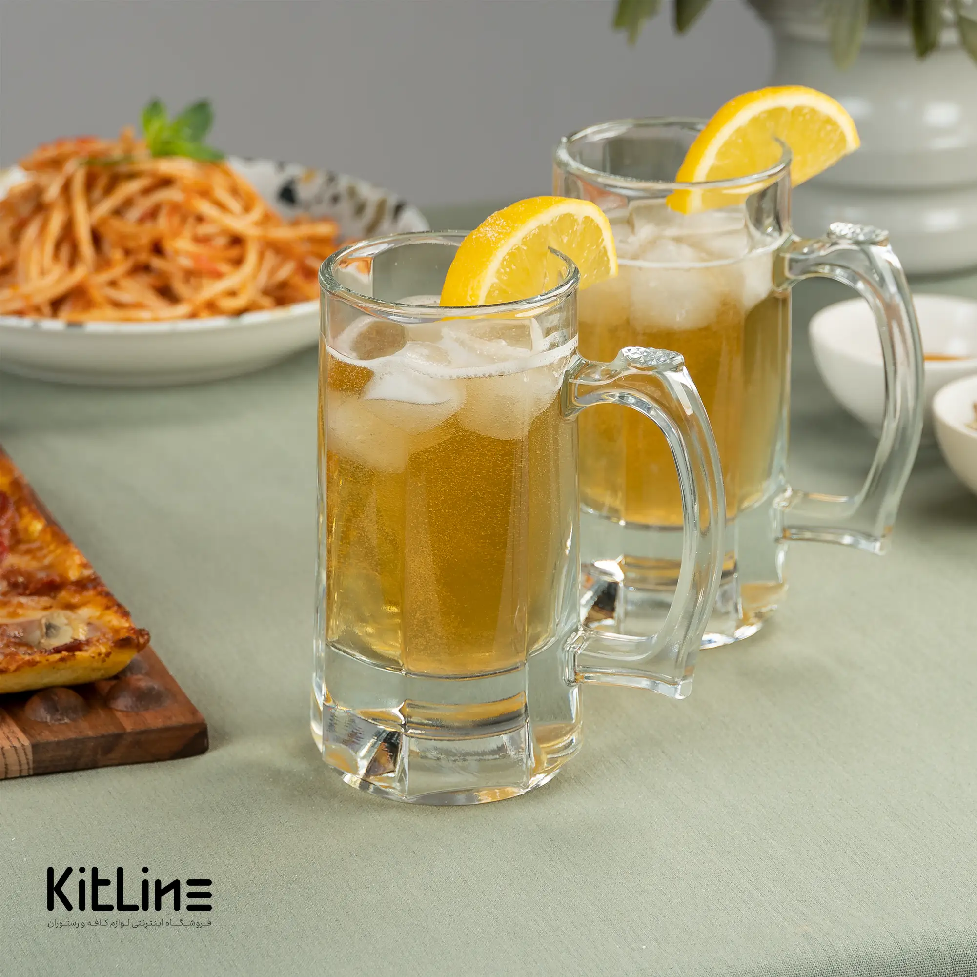 لیوان دسته دار شیشه ای ۳۰۰ میلیلیتری پاشاباغچه مدل پوپ (ست ۲ عددی) - تصویر 3