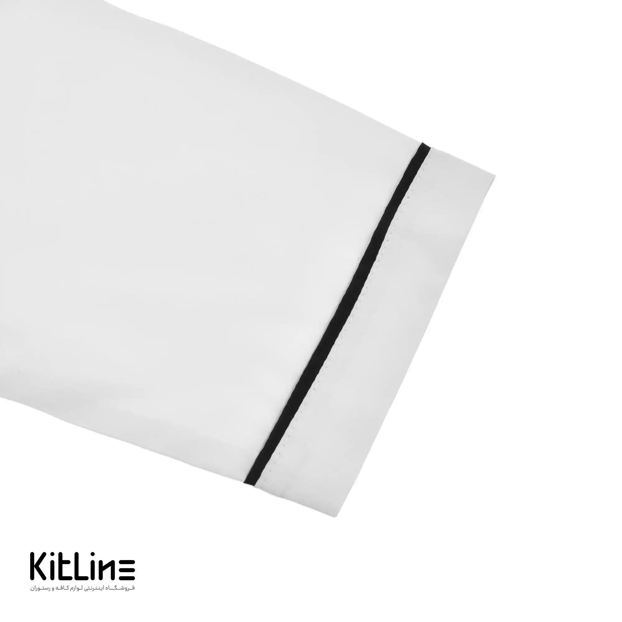 روپوش آستین کوتاه سفید مغزی مشکی پوشاکو - تصویر 3