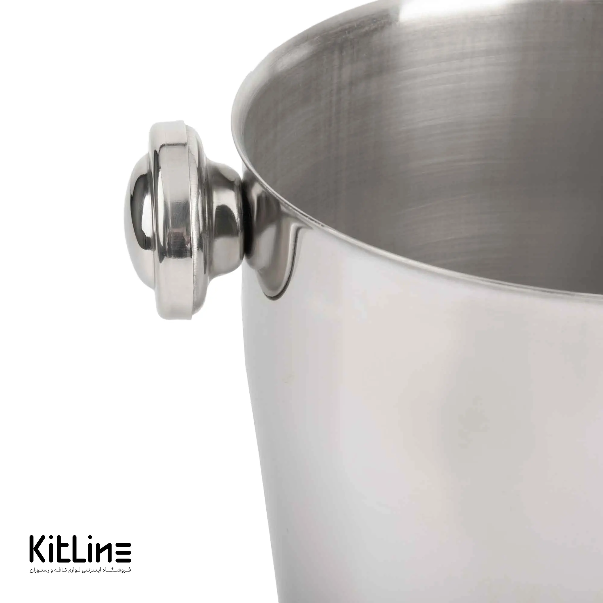 سطل سرو یخ ۱۵.۵×۱۵.۵ سانتیمتری استیل - تصویر 3