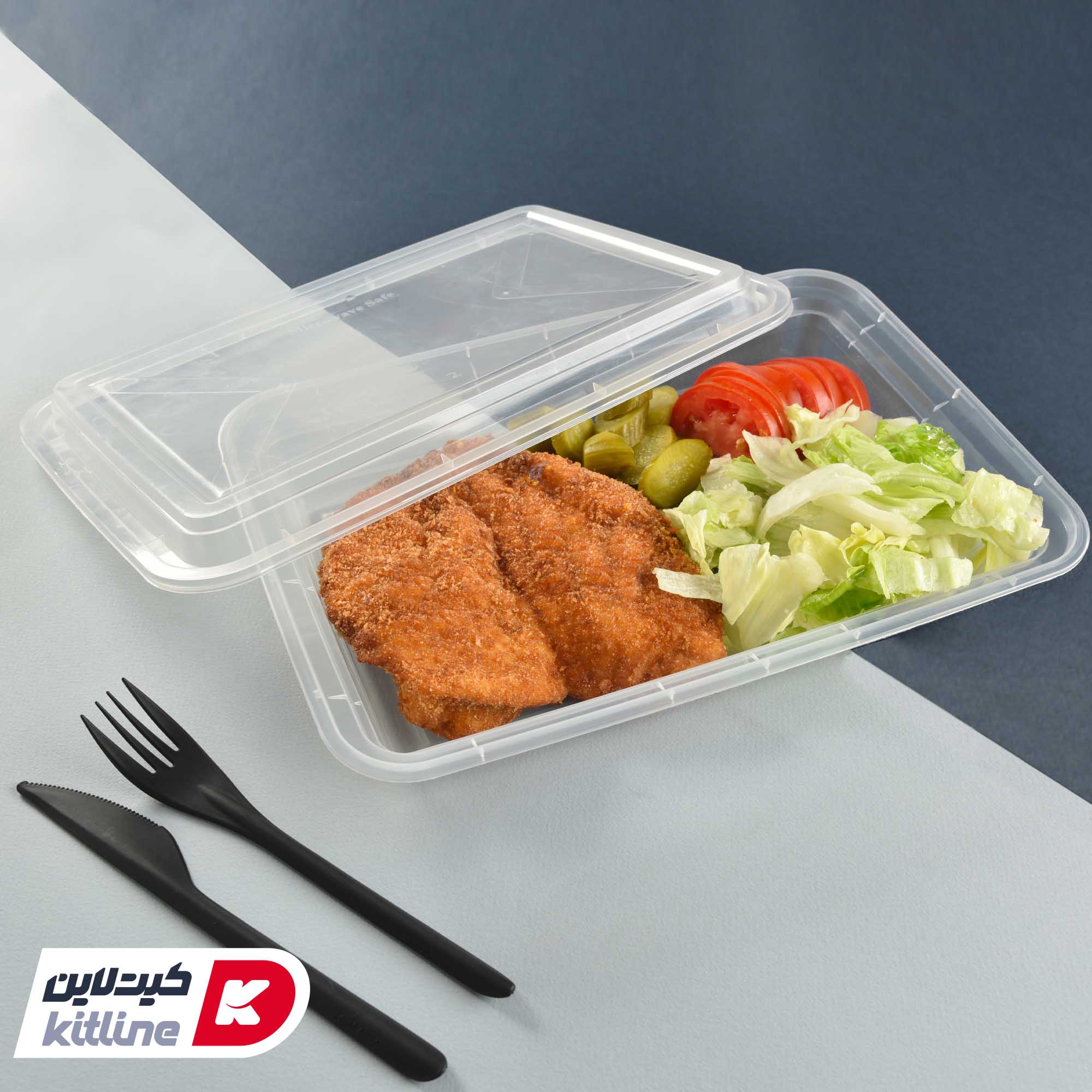 ظرف یکبار مصرف ۲۰×۲۹ سانتیمتری همراه درب شفاف سوپر فرش (کارتن ۱۵۰ عددی) - تصویر 6