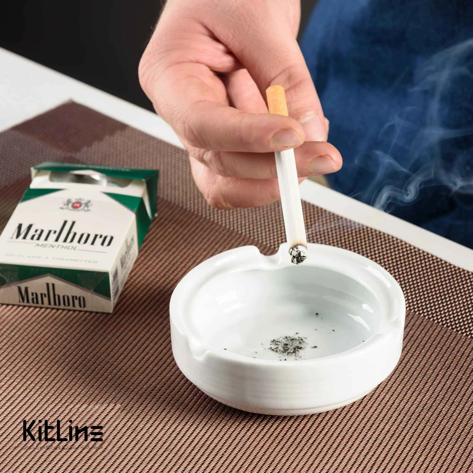 زیر سیگاری چینی هتلی ۱۰ سانتیمتری نفیس - تصویر 4