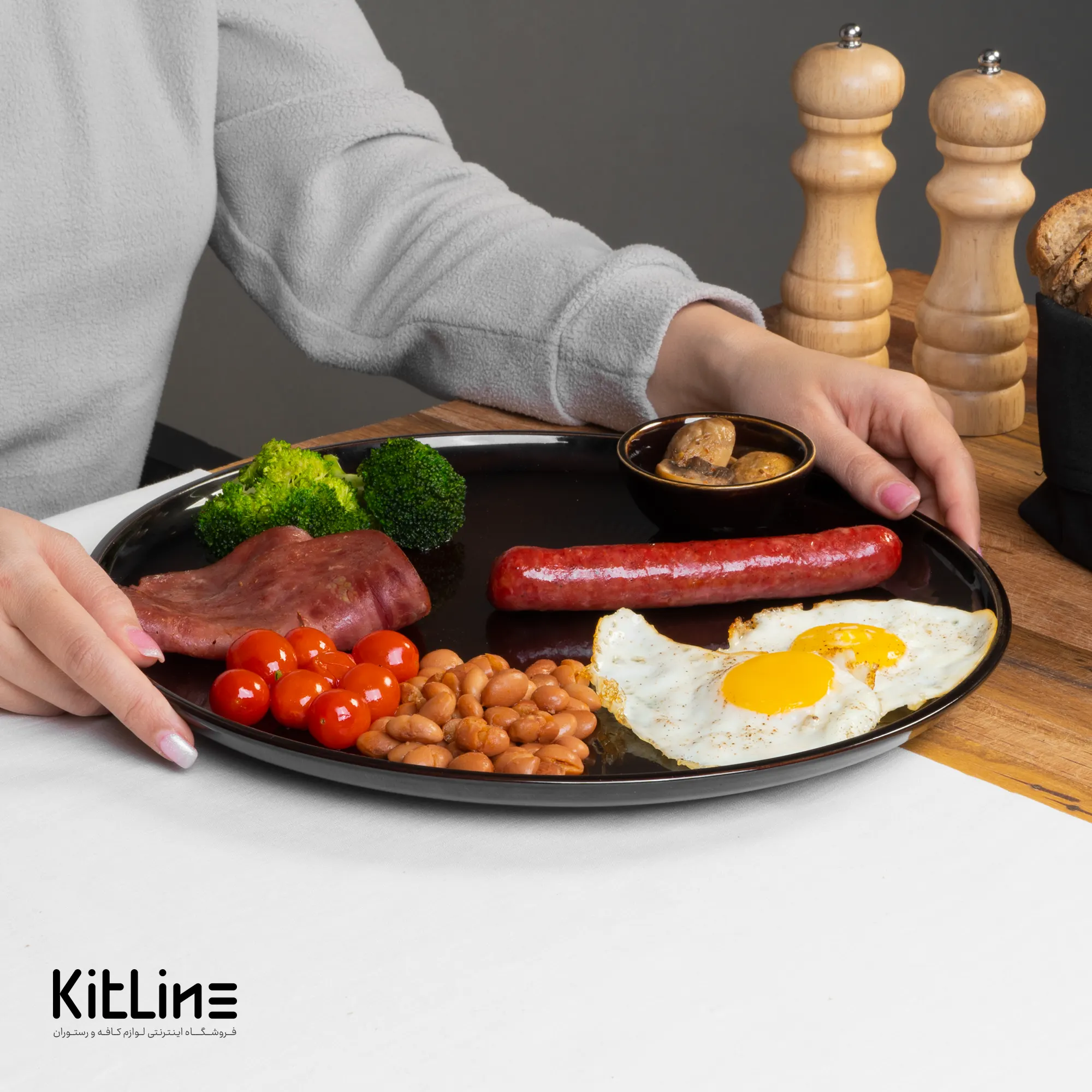 بشقاب تخت استون ور ۳۳ سانتیمتری کوبانو پلاس سوژیلیت - تصویر 5