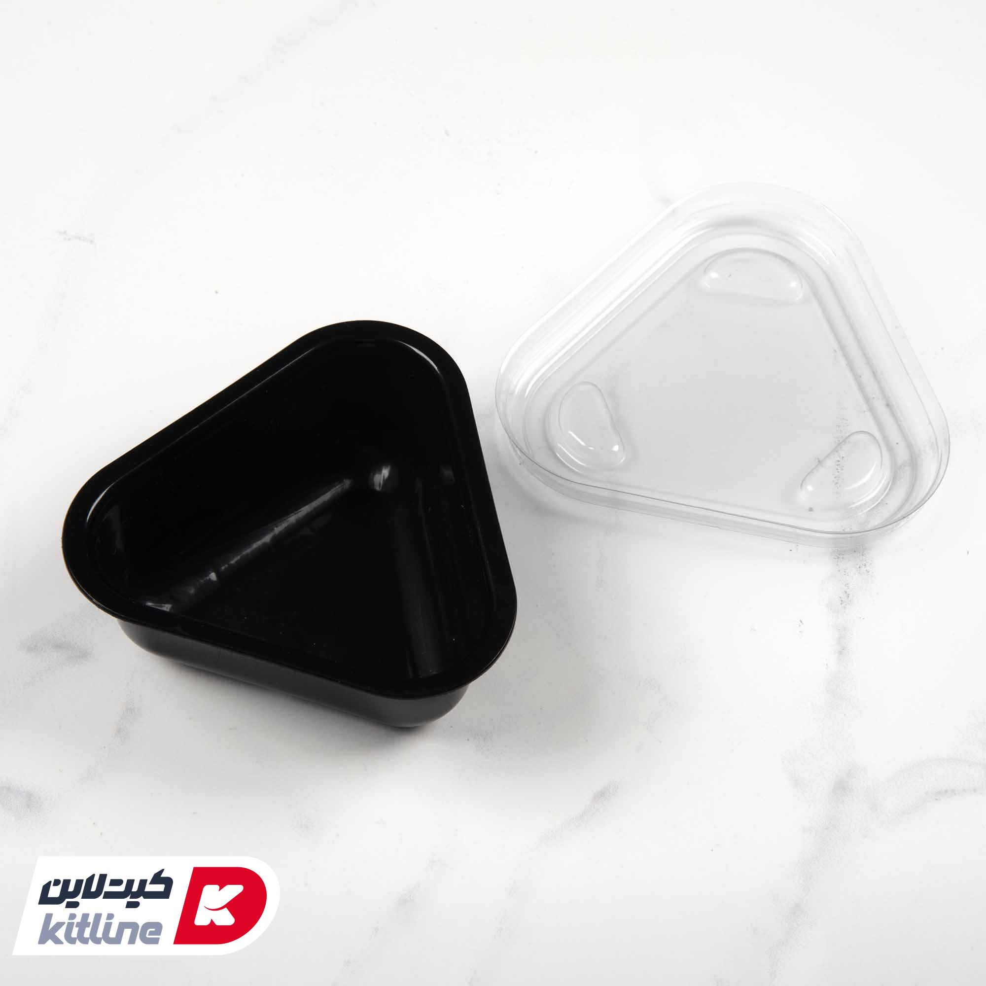 کاسه یکبار مصرف ۱۰۰۰ میلی لیتری مشکی همراه در و سس کاپ مثلثی(کارتن ۳۰۰ عددی) - تصویر 8