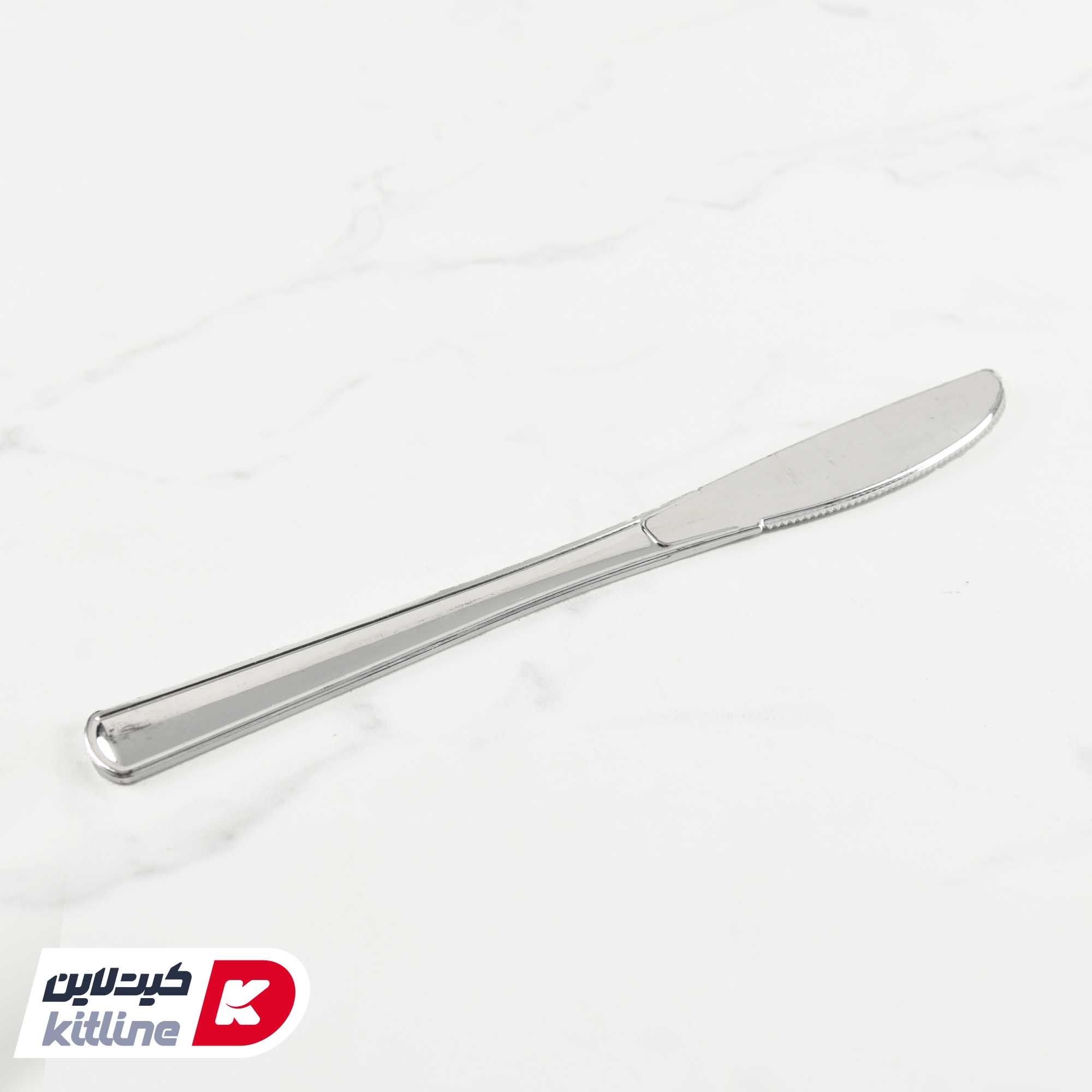 کارد یکبار مصرف ۱۹ سانتیمتری طرح استیل (کارتن ۱۰۰۰ عددی) - تصویر 3