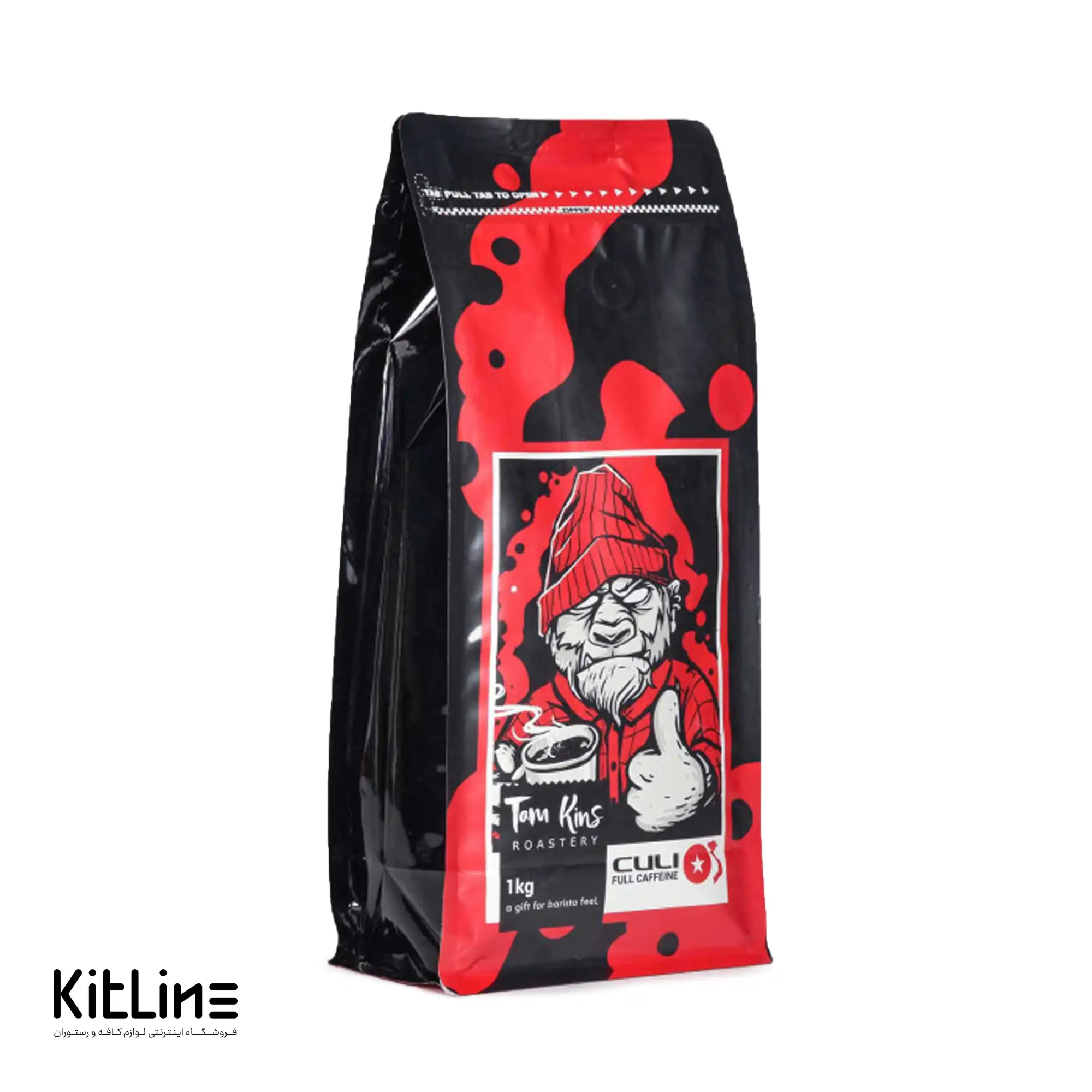 دانه قهوه ۱۰۰٪ روبوستا مدیوم کولی تام کینز ۱ کیلوگرمی