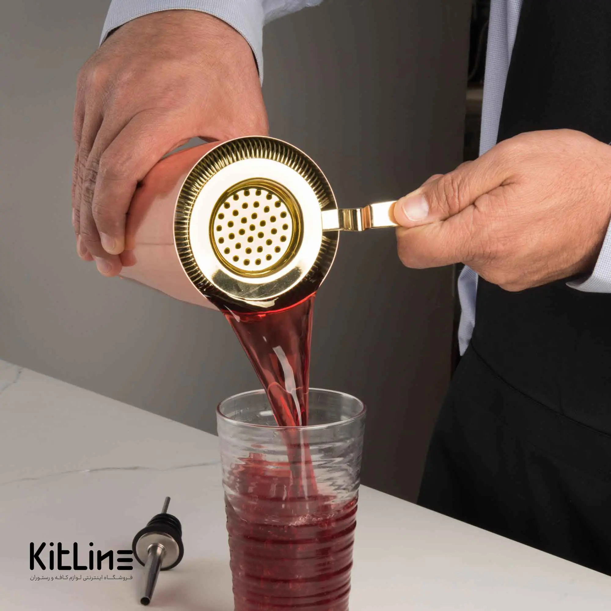 استرینر استیل طلایی - تصویر 3