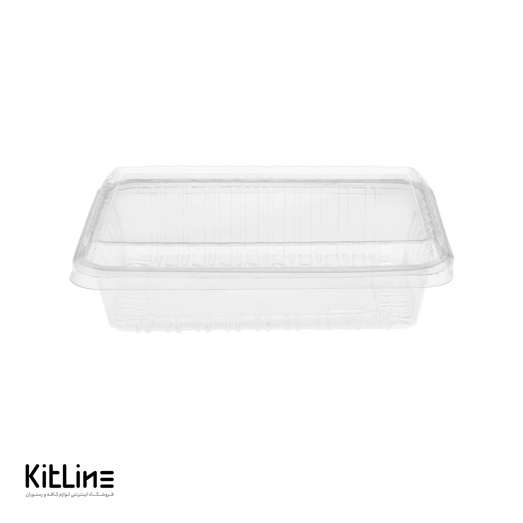ظرف یکبار مصرف ۵×۱۶×۲۱.۵ سانتیمتری شفاف همراه درب (کارتن ۲۰۰ عددی) - تصویر 3