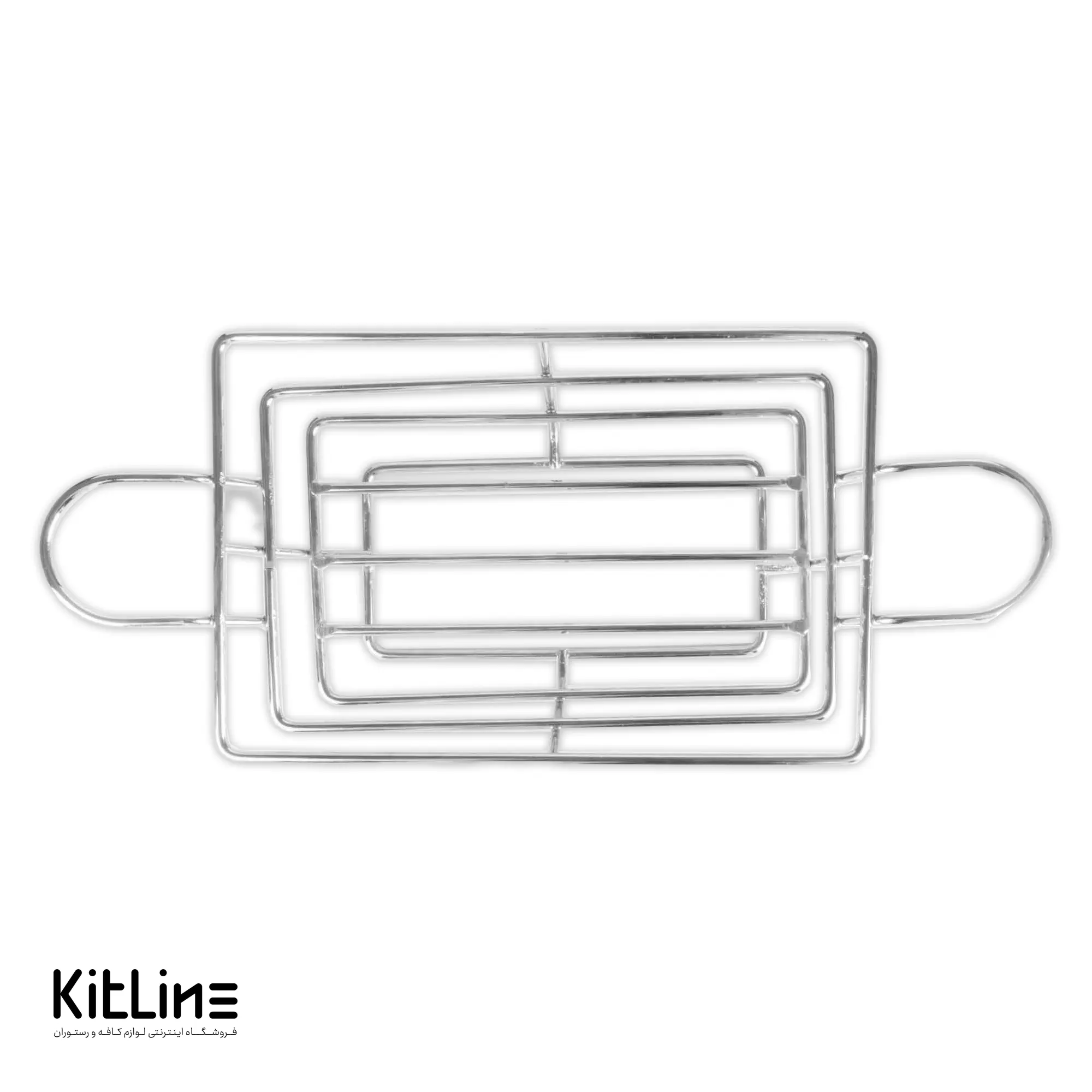 سبد سرو مستطیلی ۶×۱۷×۲۶ سانتیمتری فلزی کروم با جای سس کاپ کیچن تک - تصویر 3