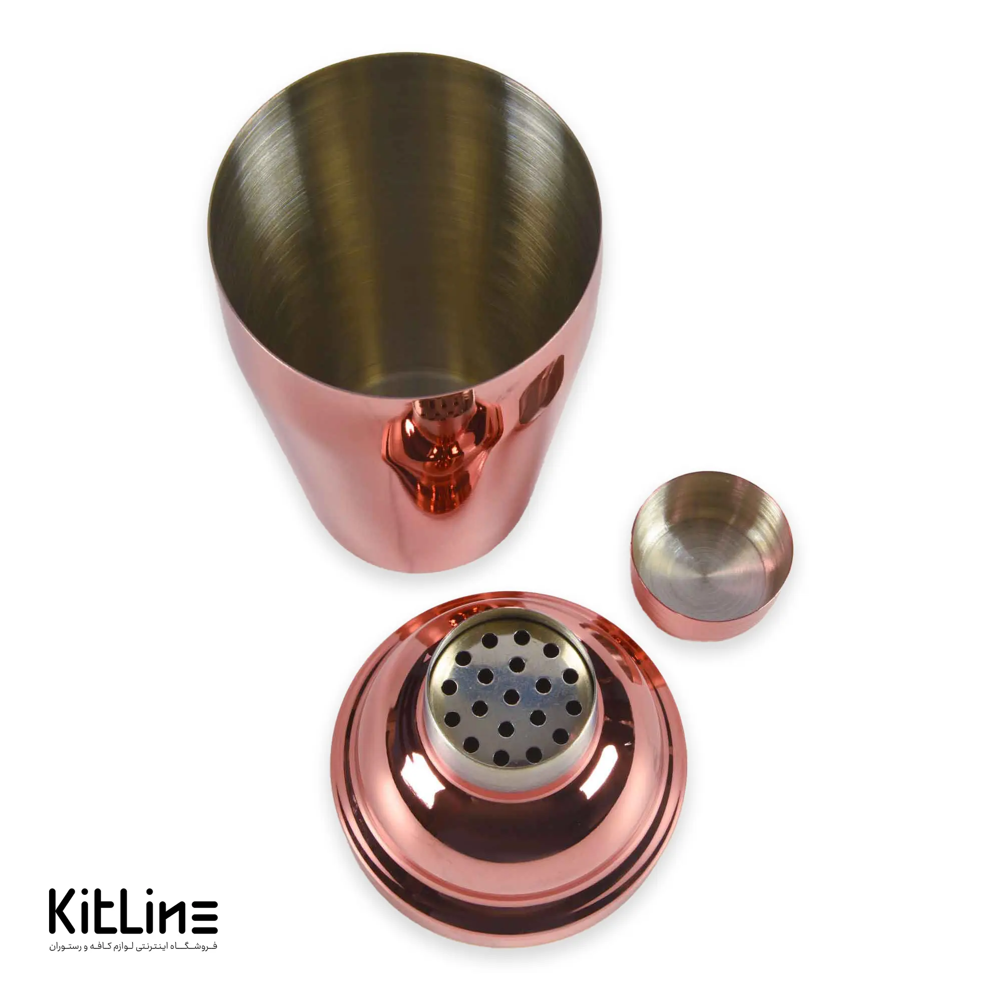 شیکر کابلر استیل ۵۰۰ میلیلیتری رز گلد - تصویر 3