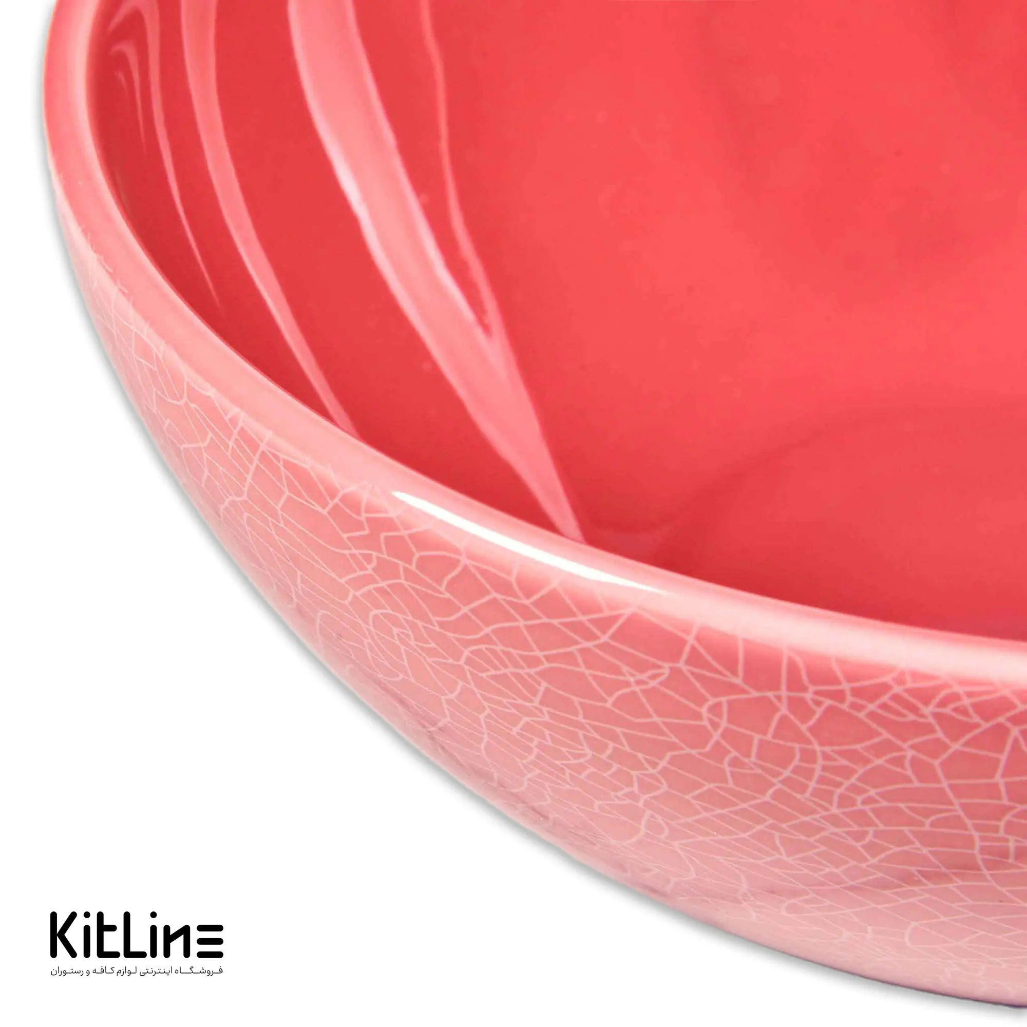 کاسه پرسلین ۲۰ سانتیمتری وینتیج صورتی رک (RAK) - تصویر 4