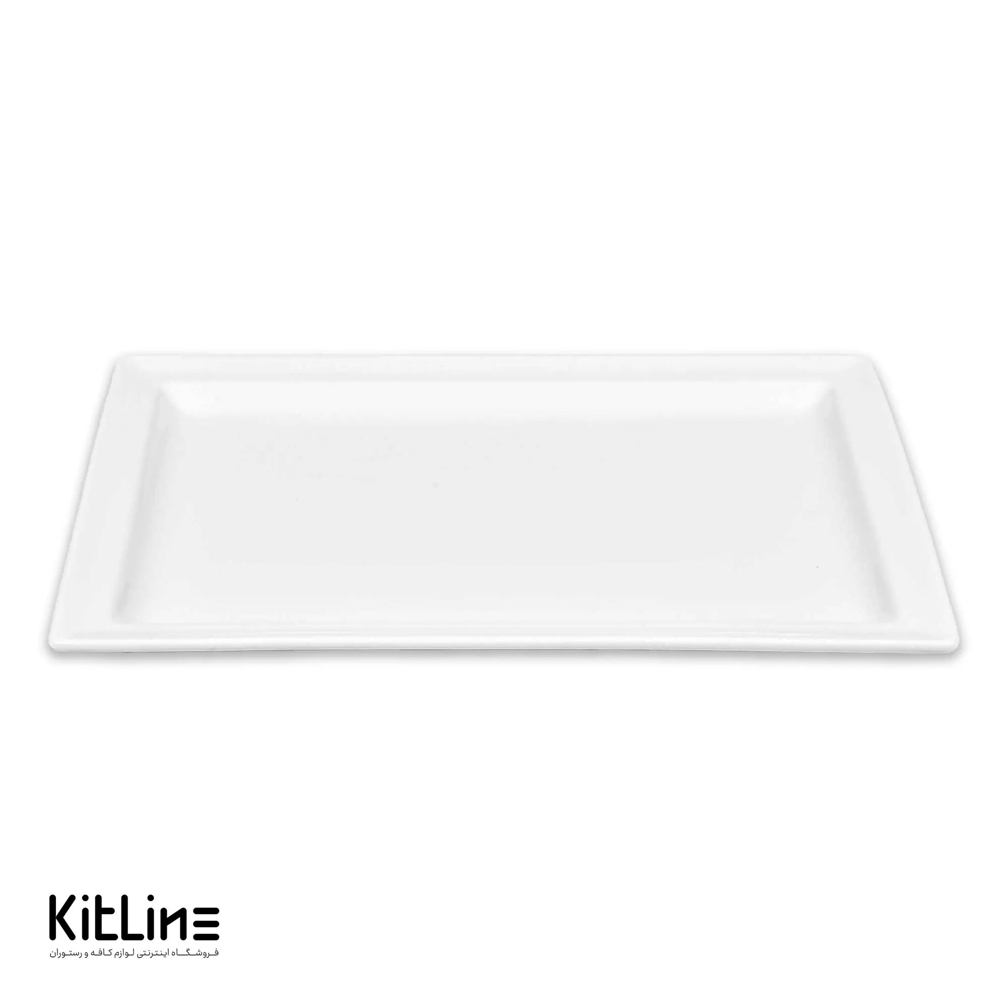 بشقاب پرسلین ۲۳×۳۳ سانتیمتری کلاسیک سفید رک (RAK)