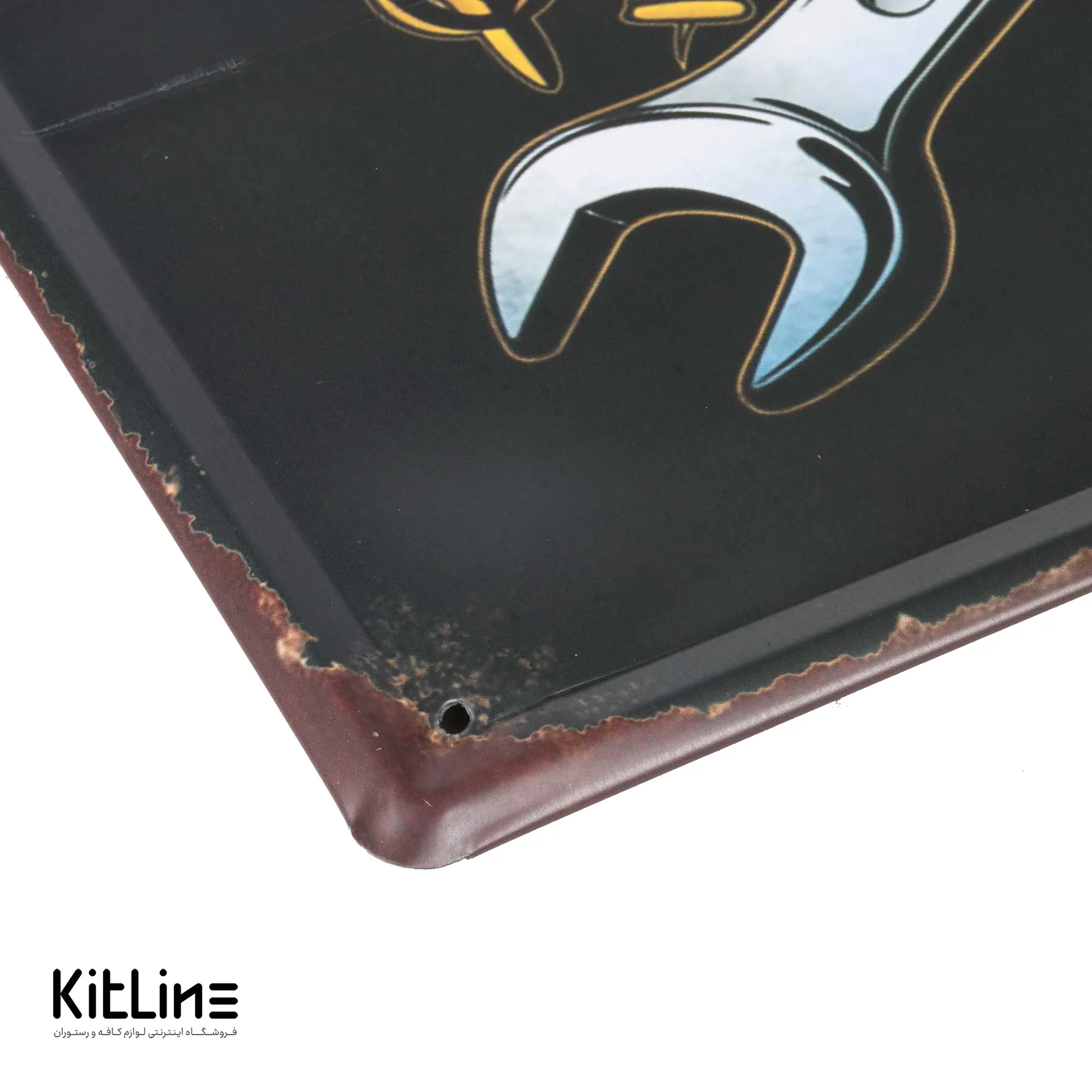 تابلو دیواری ۳۰×۳۰ سانتیمتری فلزی طرح اسکلت - تصویر 3