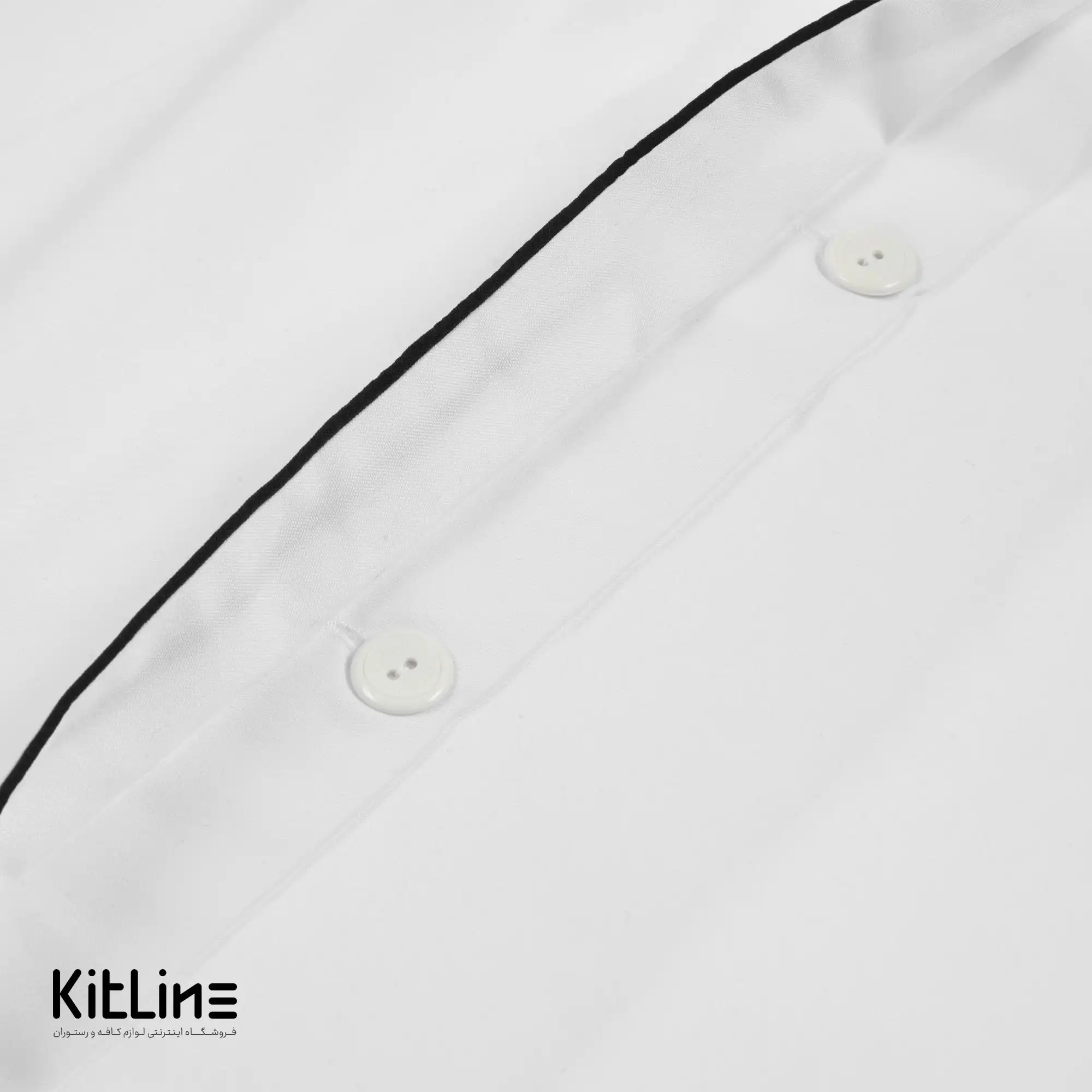 روپوش آستین کوتاه سفید مغزی مشکی پوشاکو - تصویر 5